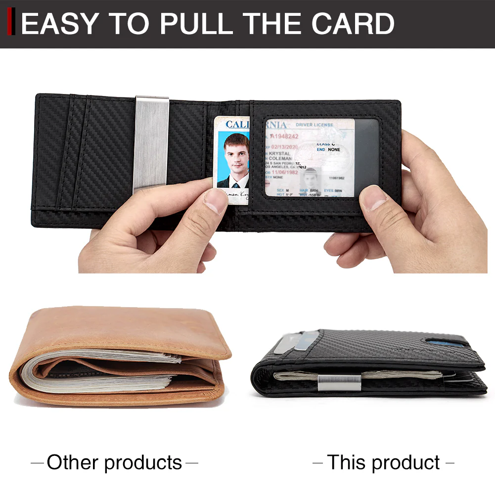 Rozenn RFID-blocking Leather Bifold Wallet for Men - Image 7