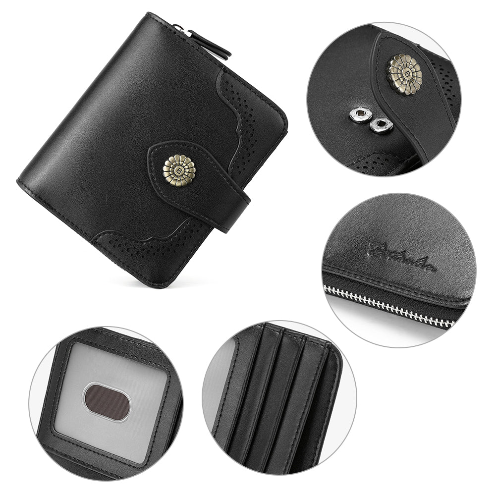 Rozenn  Full Grain Leather Money Clip Wallet —— Small Bifold - Image 13