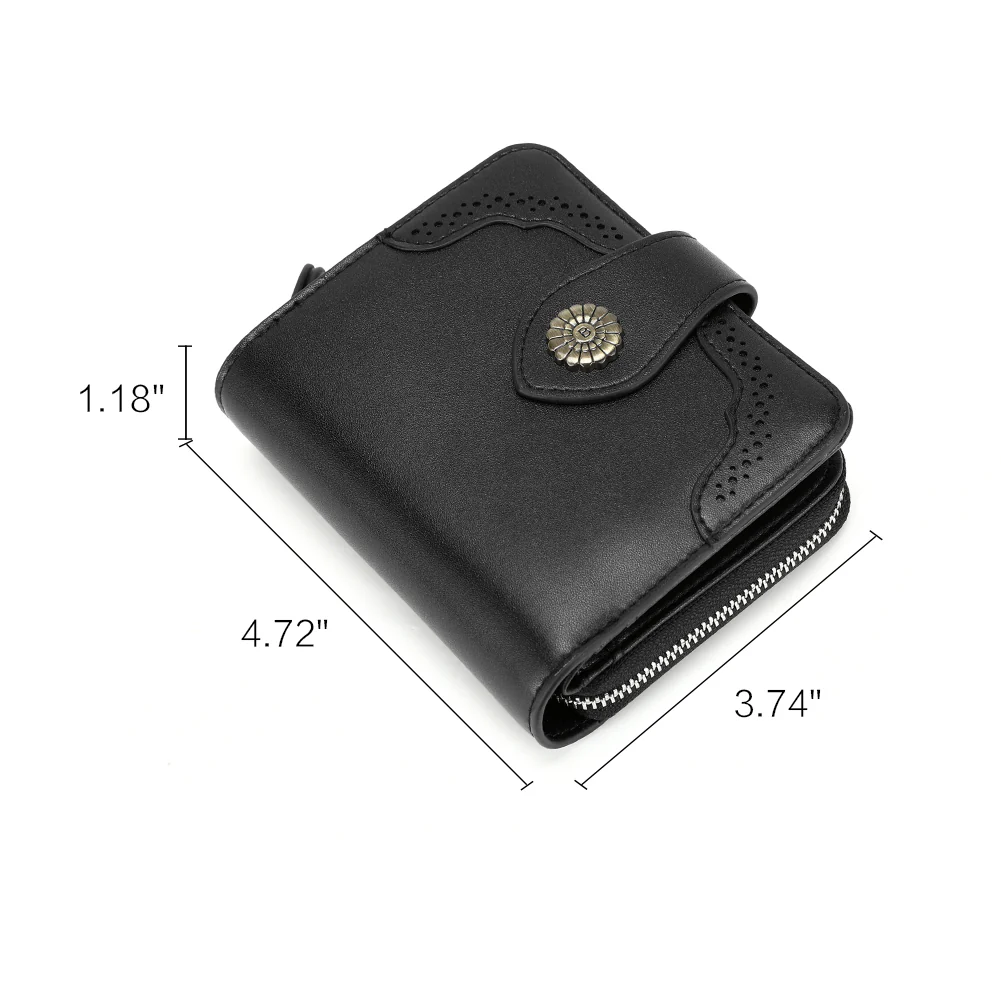 Rozenn  Full Grain Leather Money Clip Wallet —— Small Bifold - Image 14