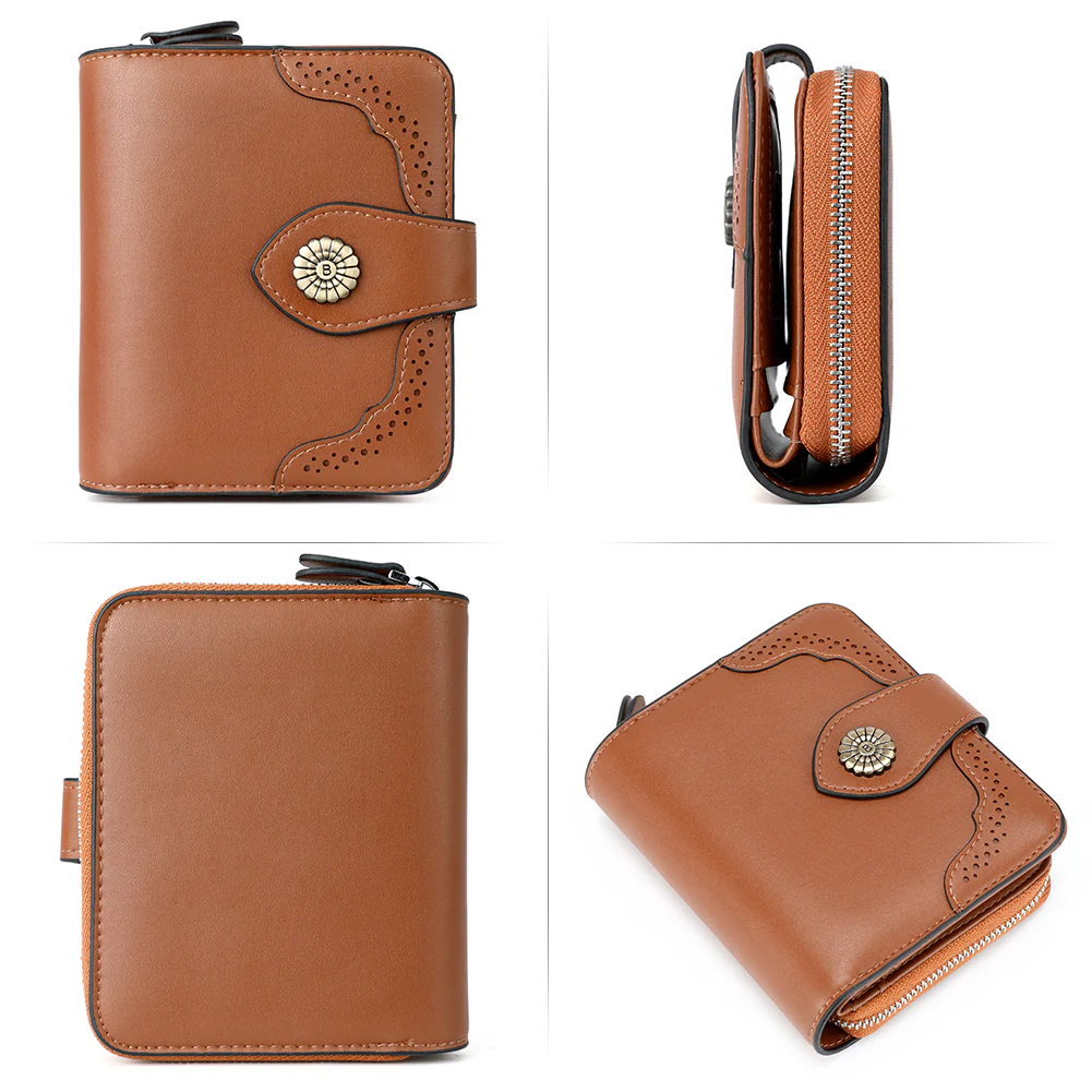 Rozenn  Full Grain Leather Money Clip Wallet —— Small Bifold - Image 20