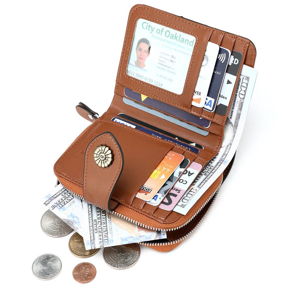 Rozenn  Full Grain Leather Money Clip Wallet —— Small Bifold - Image 23