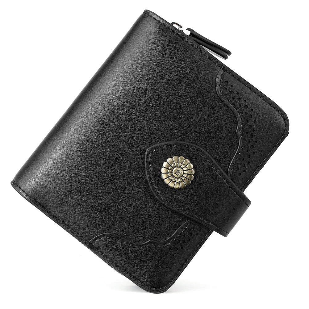 Rozenn  Full Grain Leather Money Clip Wallet —— Small Bifold - Image 9