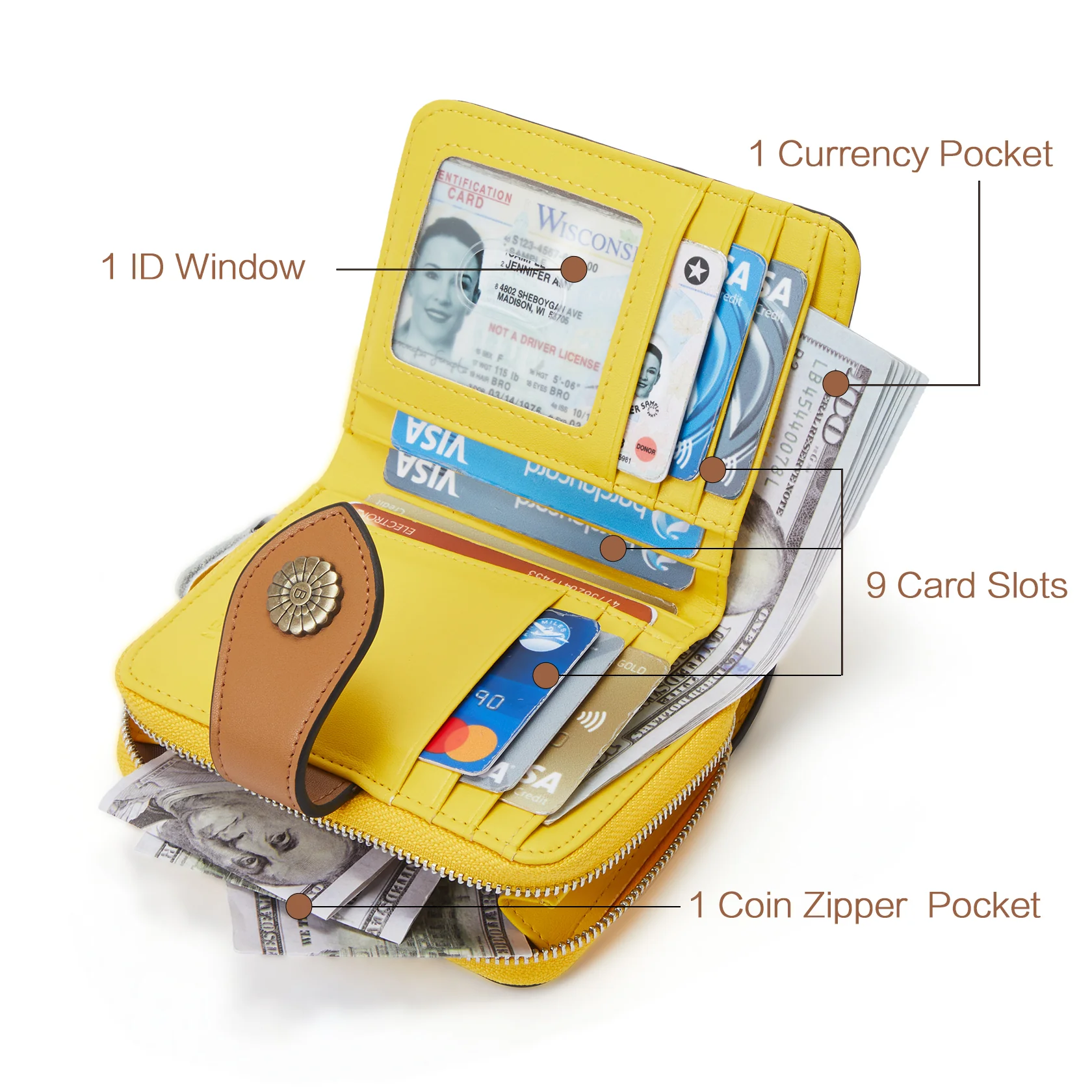 Lnna RFID Wallet For Ladies — Coin Purse - Image 190