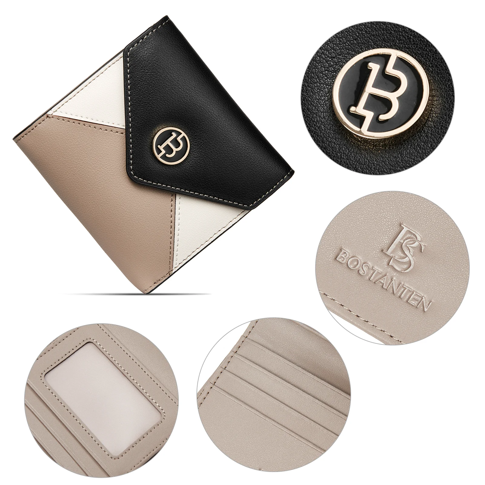 Rozenn Small Bifold Wallet with Card Case for Women in Leather - Image 23