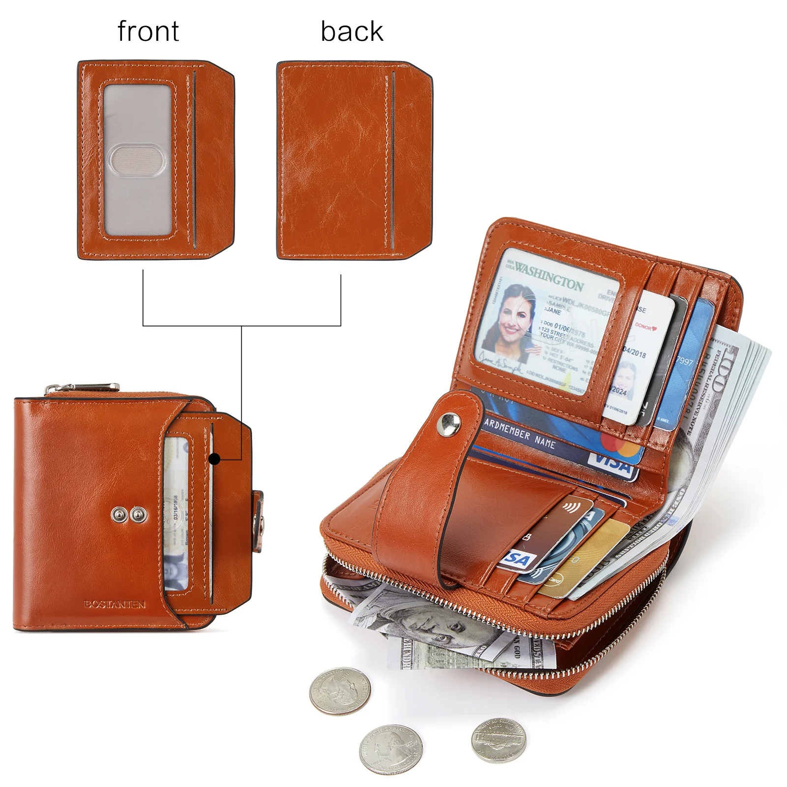 Lnna RFID Wallet For Ladies — Coin Purse - Image 49