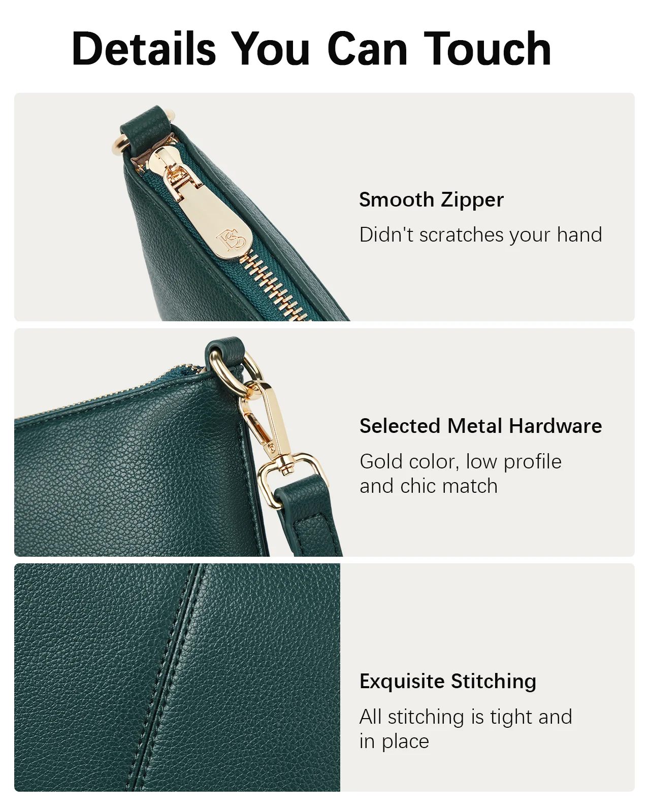 Nola  Chic and Sustainable - The Vegan Leather Envelope Clutch Purse - Image 10