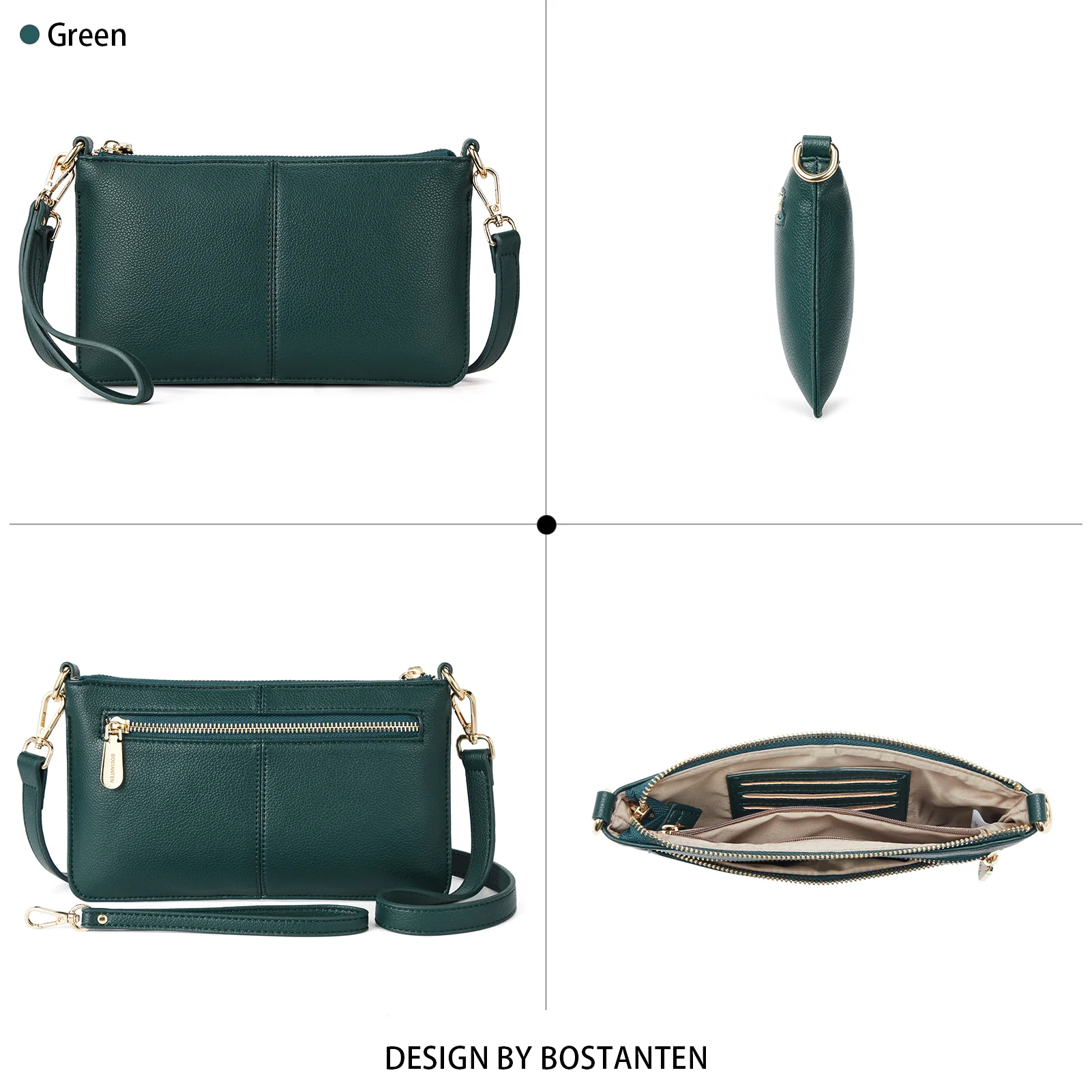 Nola  Chic and Sustainable - The Vegan Leather Envelope Clutch Purse - Image 12