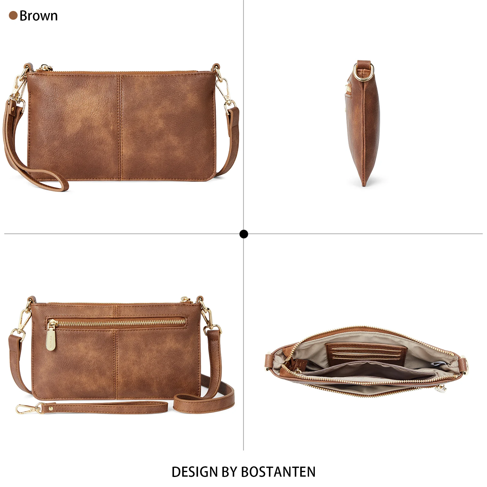 Nola  Chic and Sustainable - The Vegan Leather Envelope Clutch Purse - Image 18