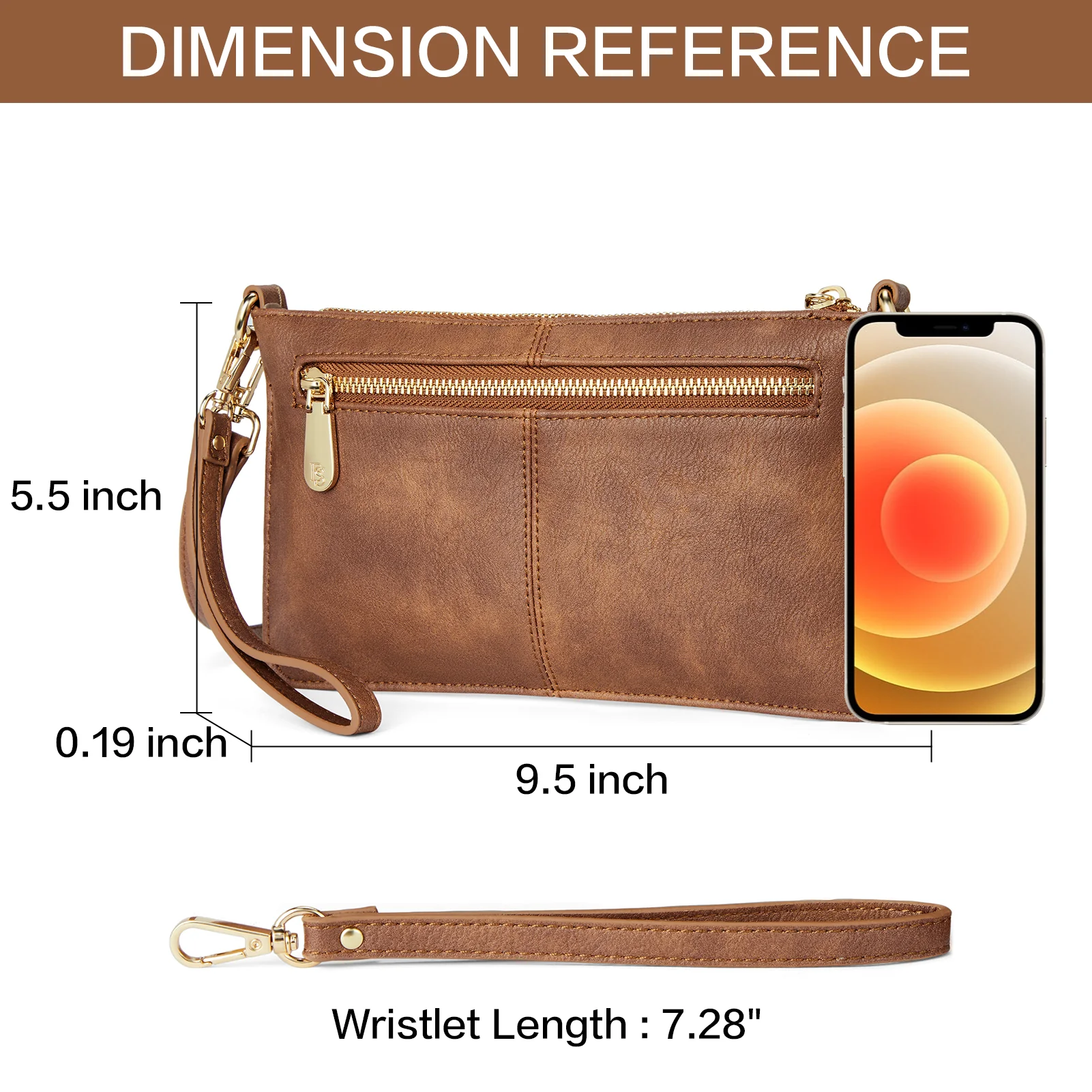 Nola  Chic and Sustainable - The Vegan Leather Envelope Clutch Purse - Image 19