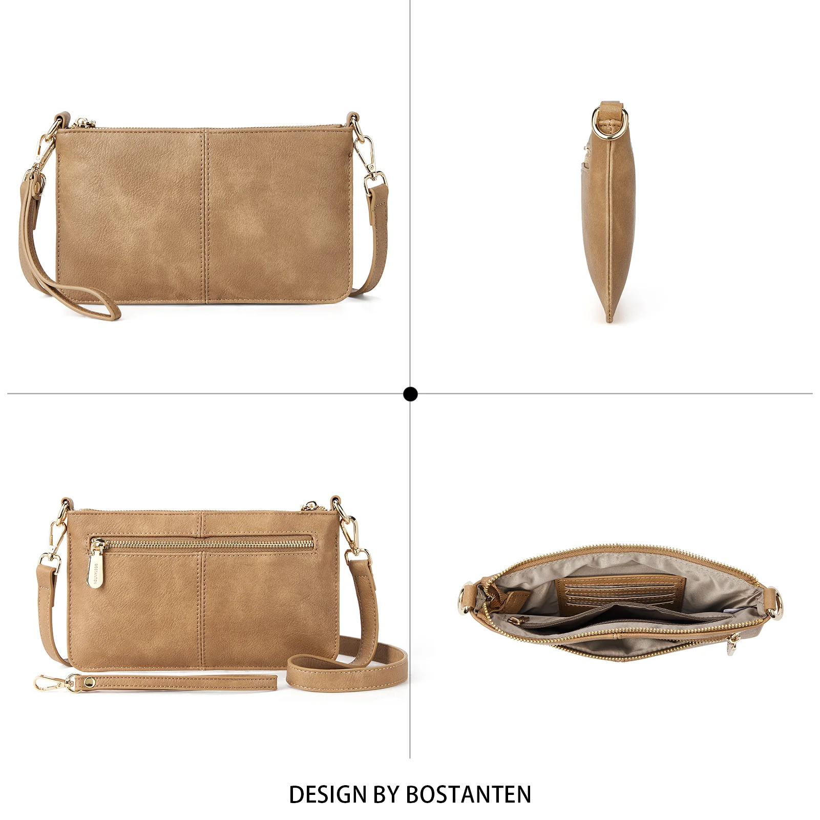 Nola  Chic and Sustainable - The Vegan Leather Envelope Clutch Purse - Image 24