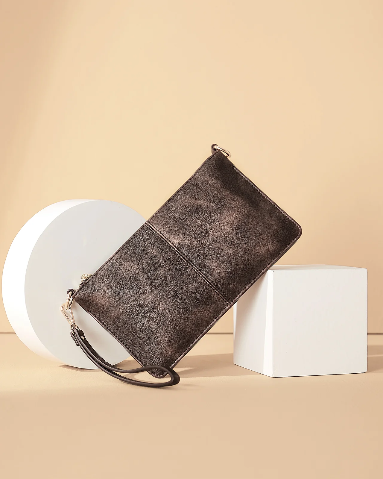 Nola  Chic and Sustainable - The Vegan Leather Envelope Clutch Purse - Image 6