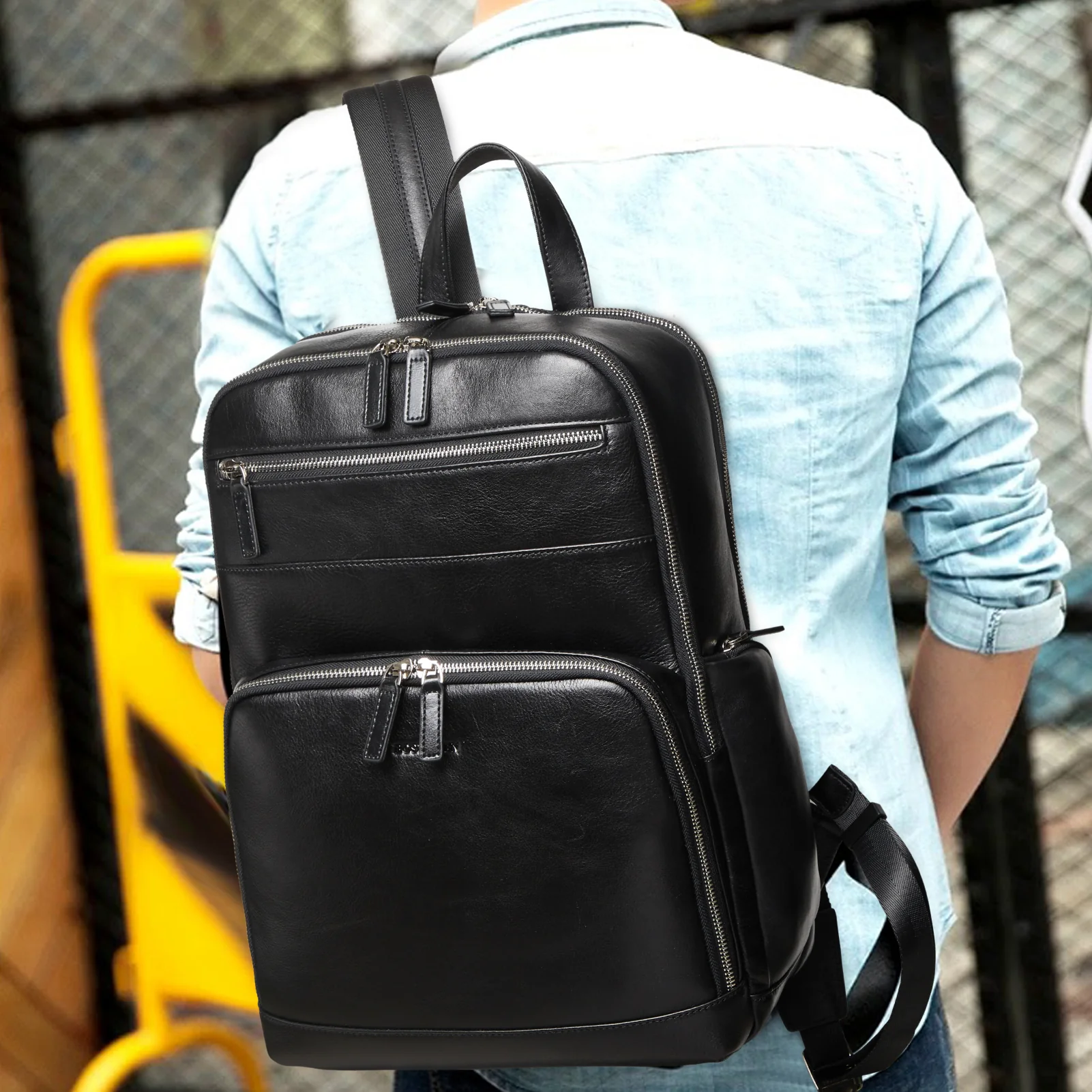 Versatile Men's Large Laptop Backpack for Travel and Business - Fits 15.6 inch Computers - Image 2