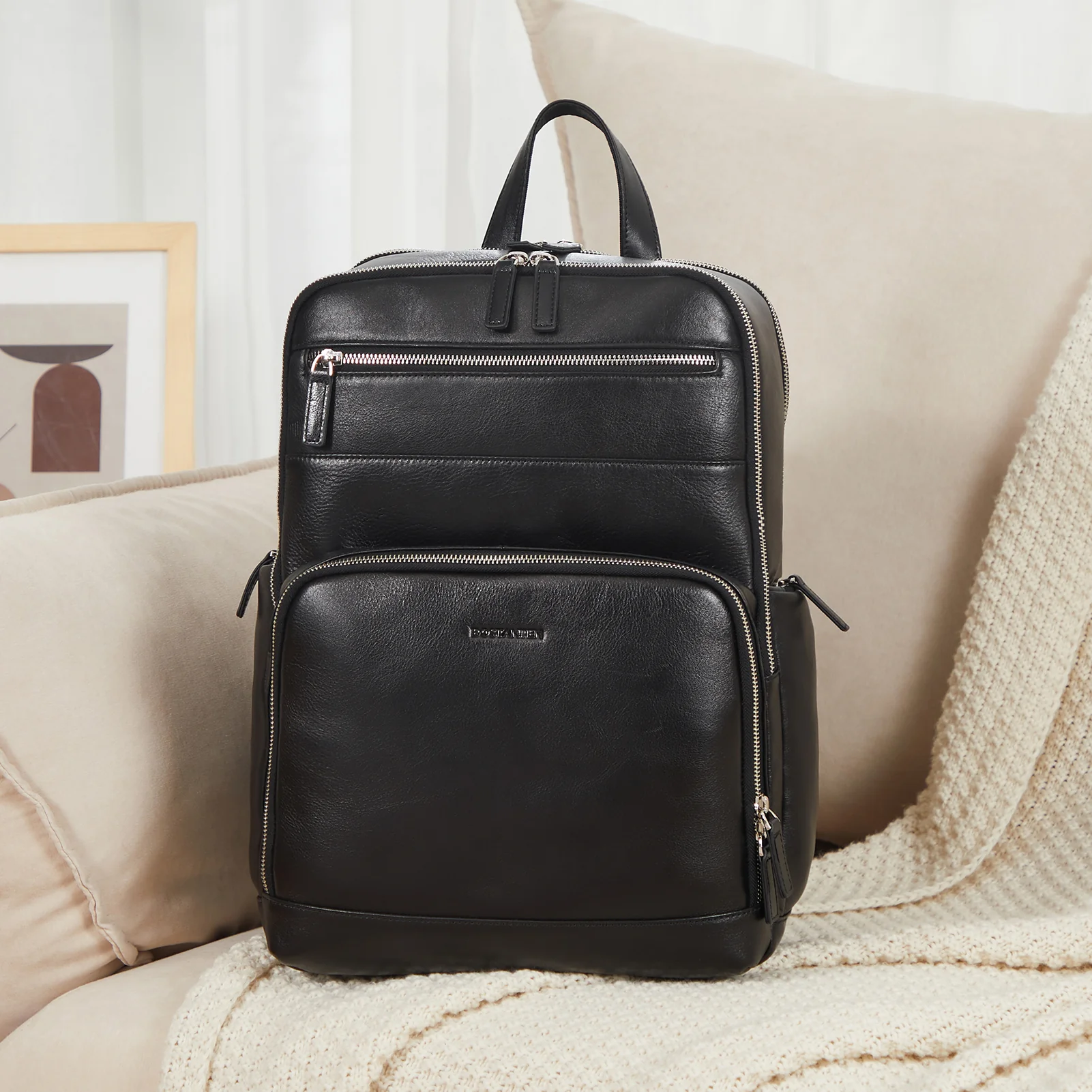 Versatile Men's Large Laptop Backpack for Travel and Business - Fits 15.6 inch Computers - Image 9