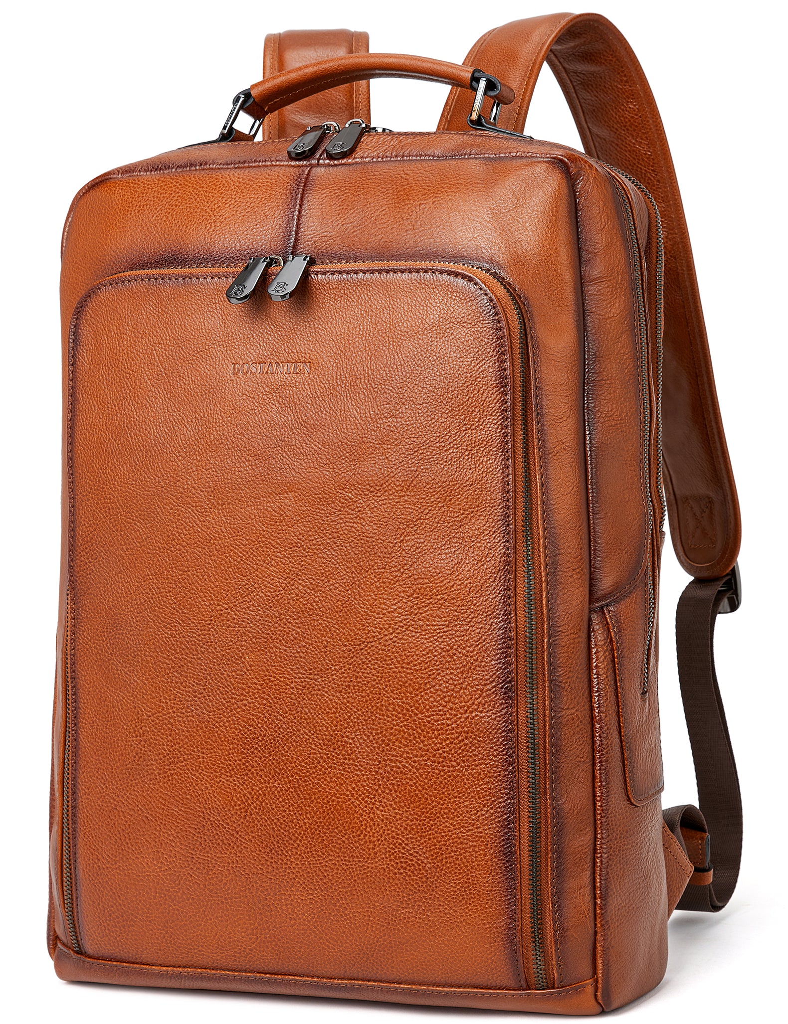 Large Vintage Travel Backpack for Men - Accordion Structure