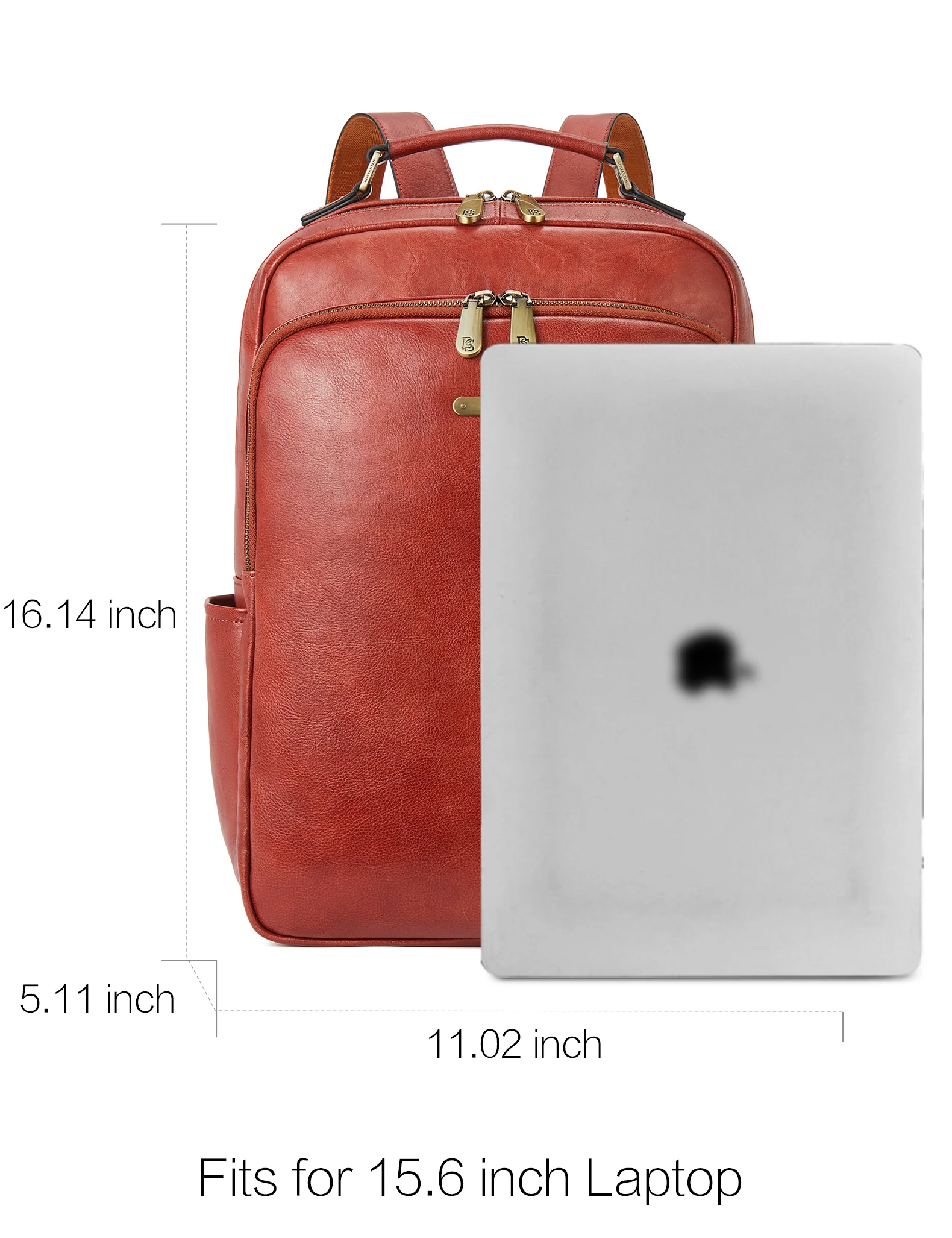 Multifunctional Designer Leather Backpack -- Big and Light - Image 3