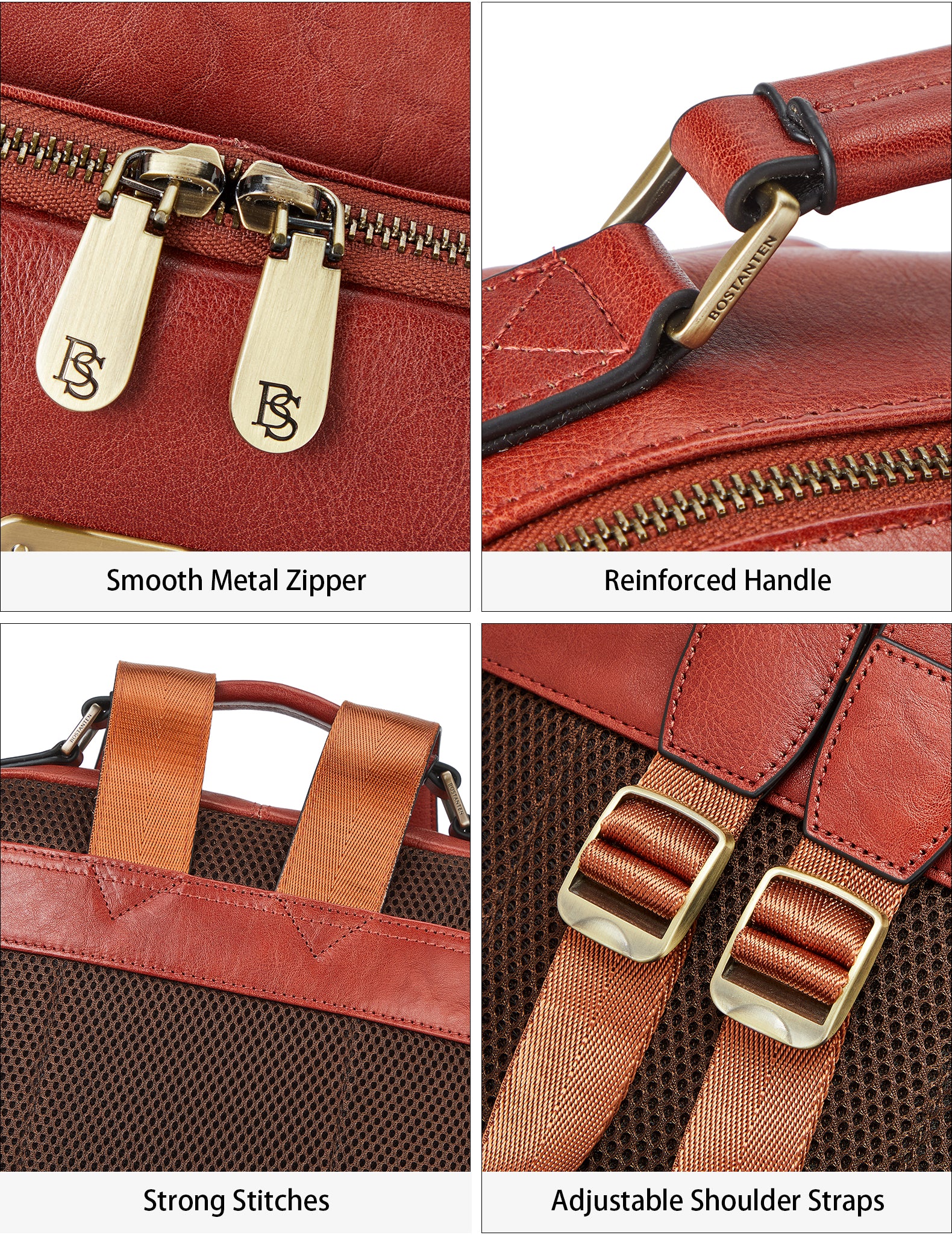 Multifunctional Designer Leather Backpack -- Big and Light - Image 7