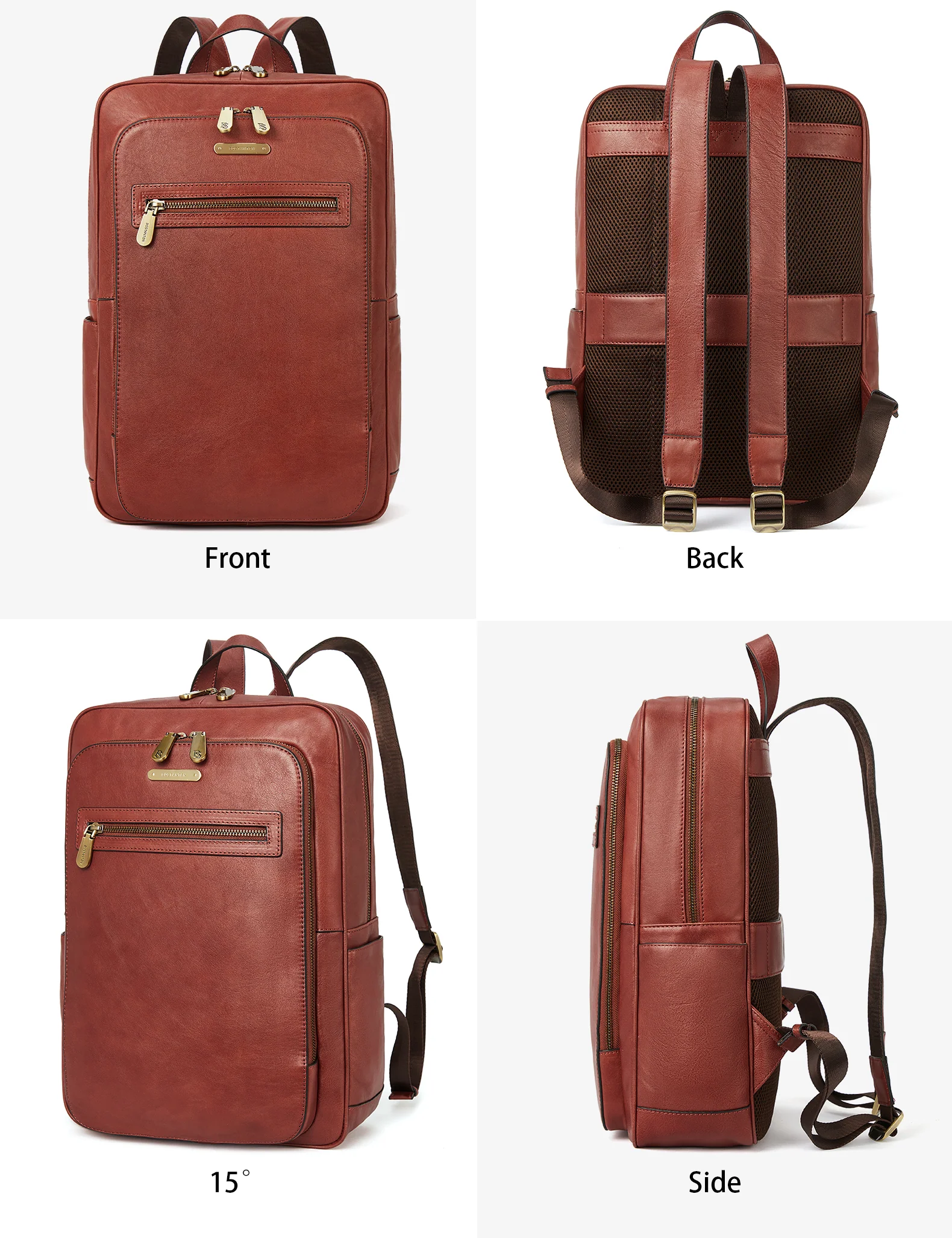 Luxury Italian Leather Backpack for Men - Image 7