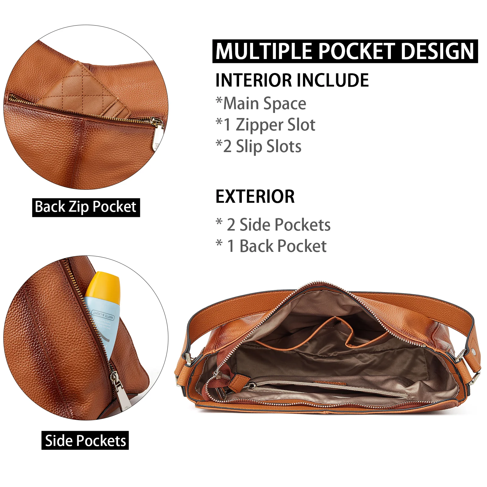 Kweli Hobo Shoulder Crossbody Bags - Image 14