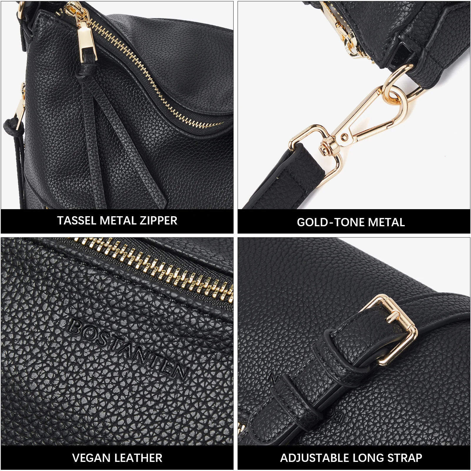 BOSTANTEN Purses for Women Designer Handbags Vegan Leather Hobo Bags Ladies Shoulder Bags Pocketbooks Brown - Image 17