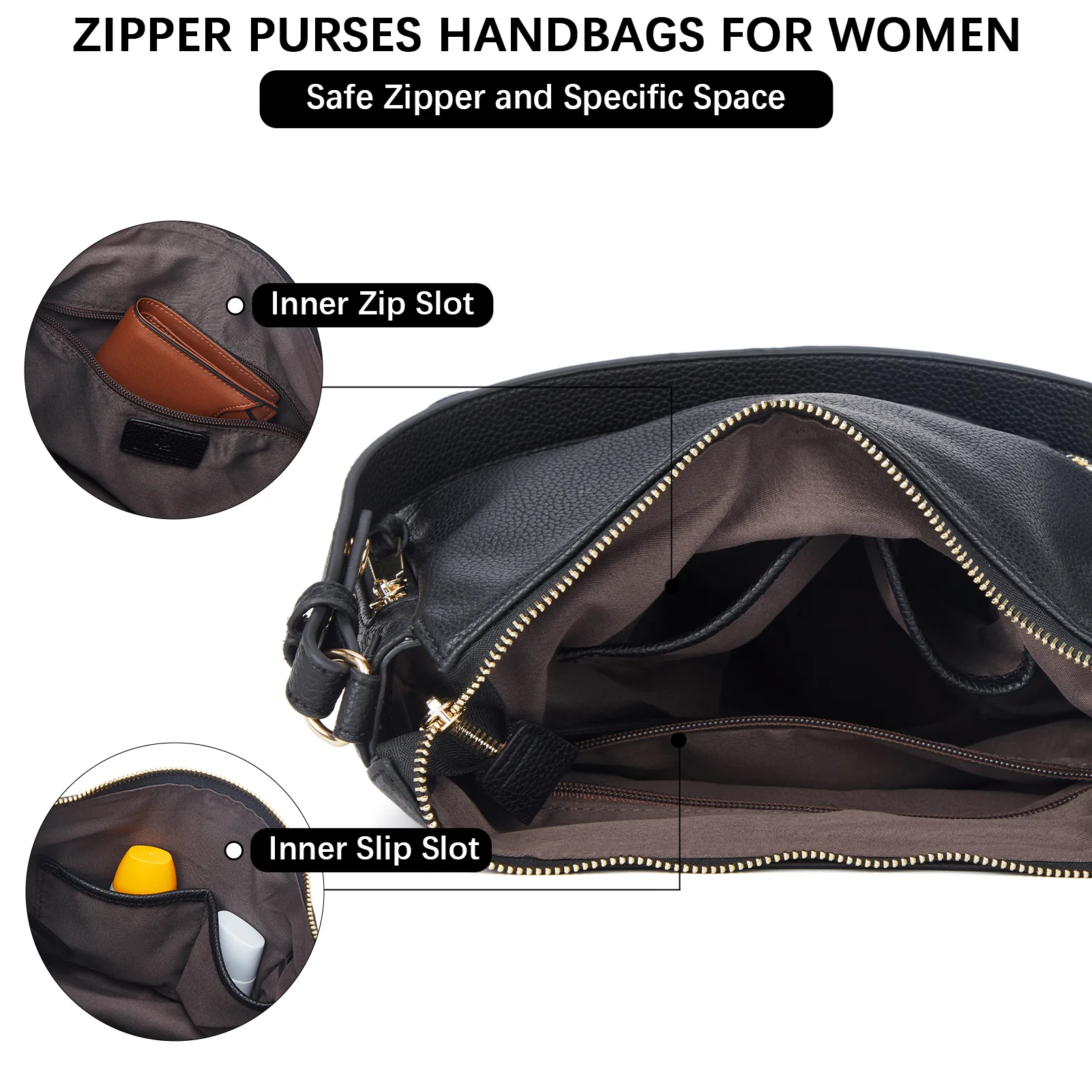 BOSTANTEN Purses for Women Designer Handbags Vegan Leather Hobo Bags Ladies Shoulder Bags Pocketbooks Brown - Image 18