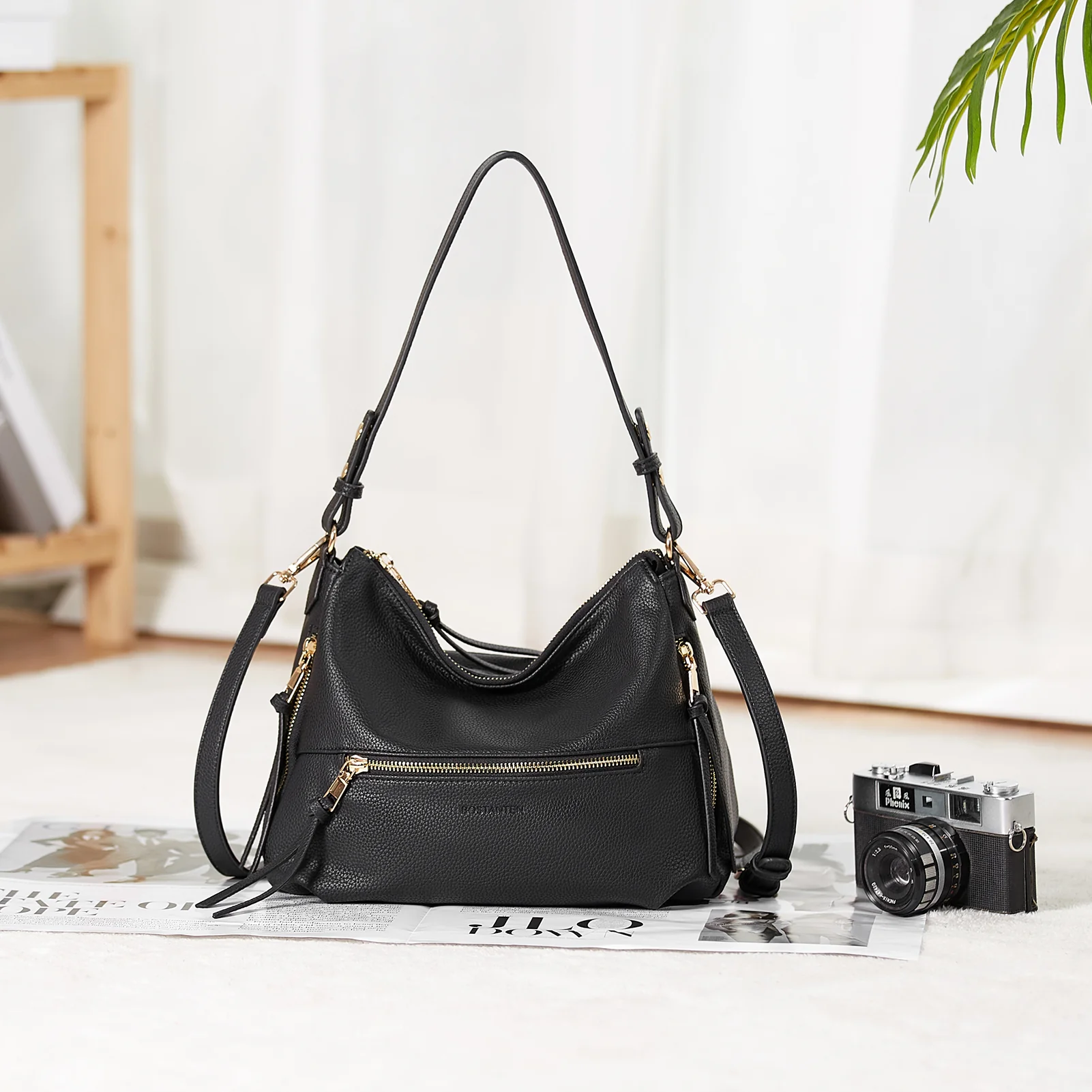 BOSTANTEN Purses for Women Designer Handbags Vegan Leather Hobo Bags Ladies Shoulder Bags Pocketbooks Brown - Image 21