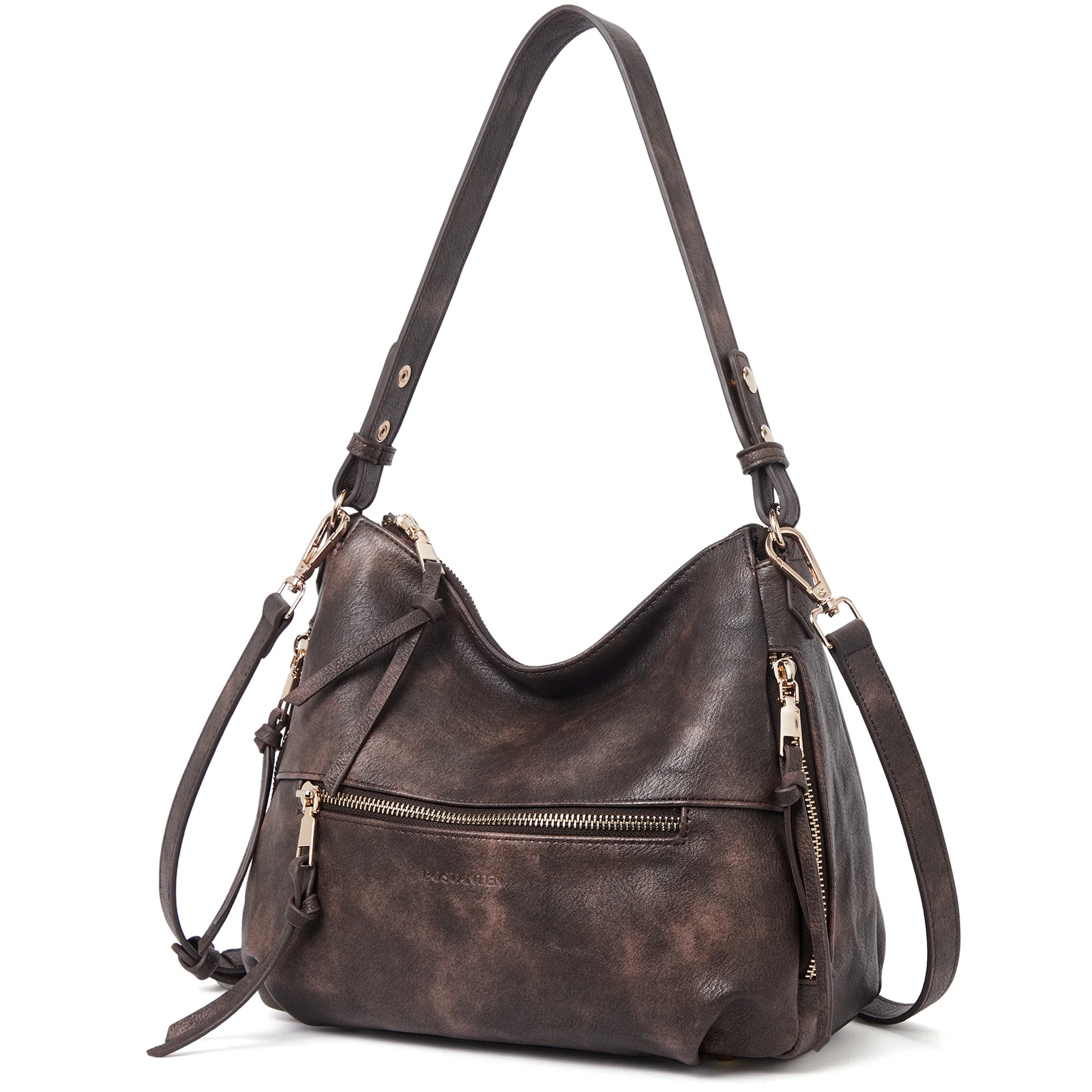 BOSTANTEN Purses for Women Designer Handbags Vegan Leather Hobo Bags Ladies Shoulder Bags Pocketbooks Brown - Image 33