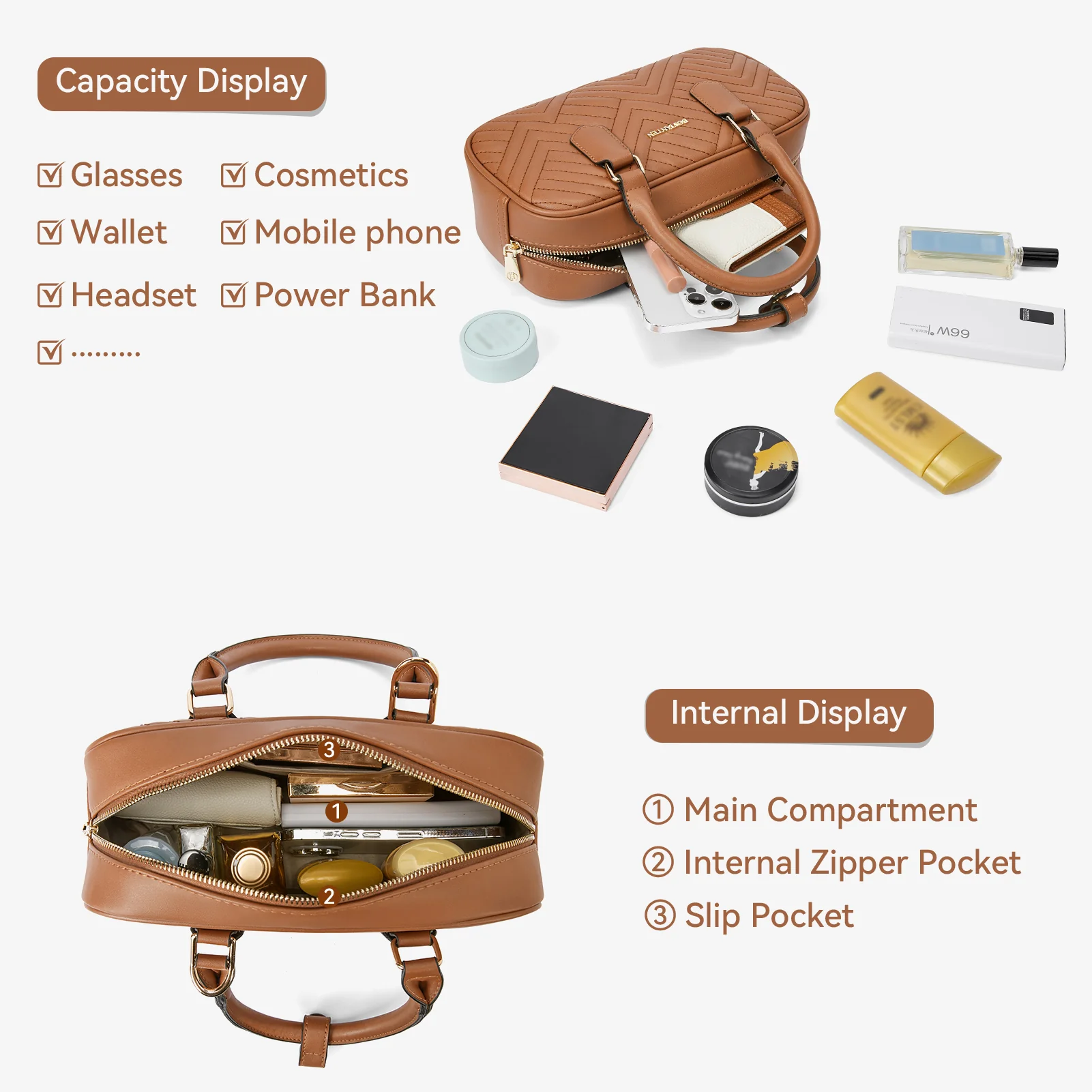 Harper Jones Quilted Handbag – Versatile Elegance for Every Occasion - Image 5
