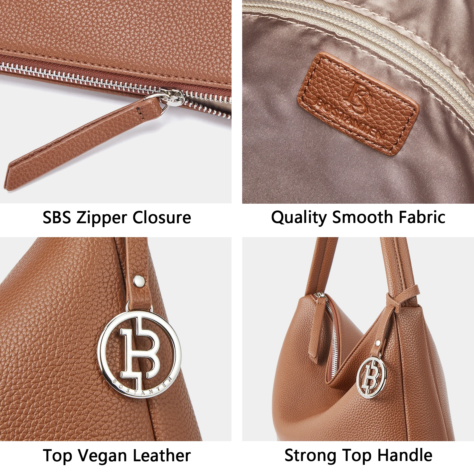 Vegan Leather Hobo Purses for Women Designer Shoulder Bags - Image 11