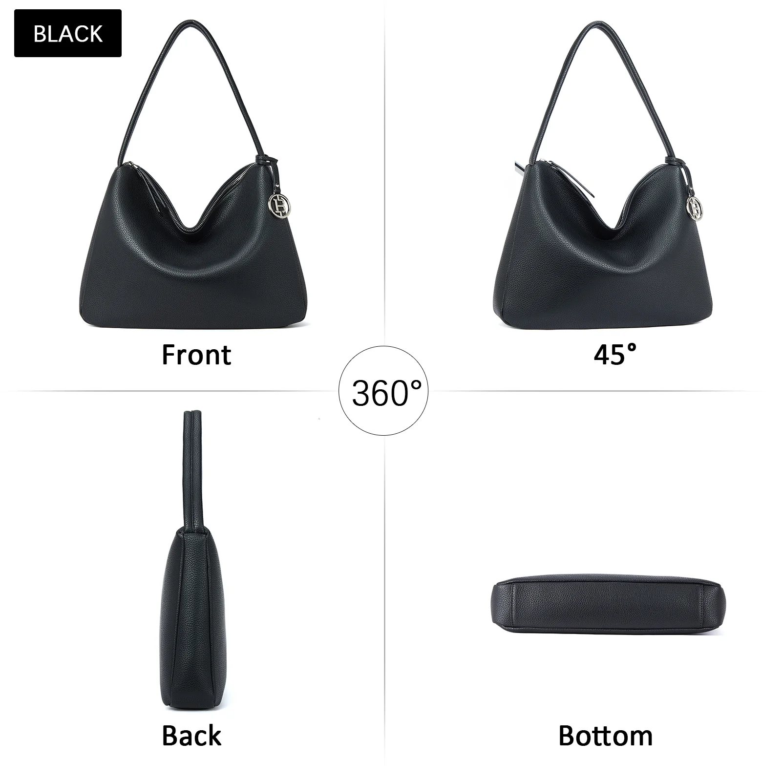 Vegan Leather Hobo Purses for Women Designer Shoulder Bags - Image 17