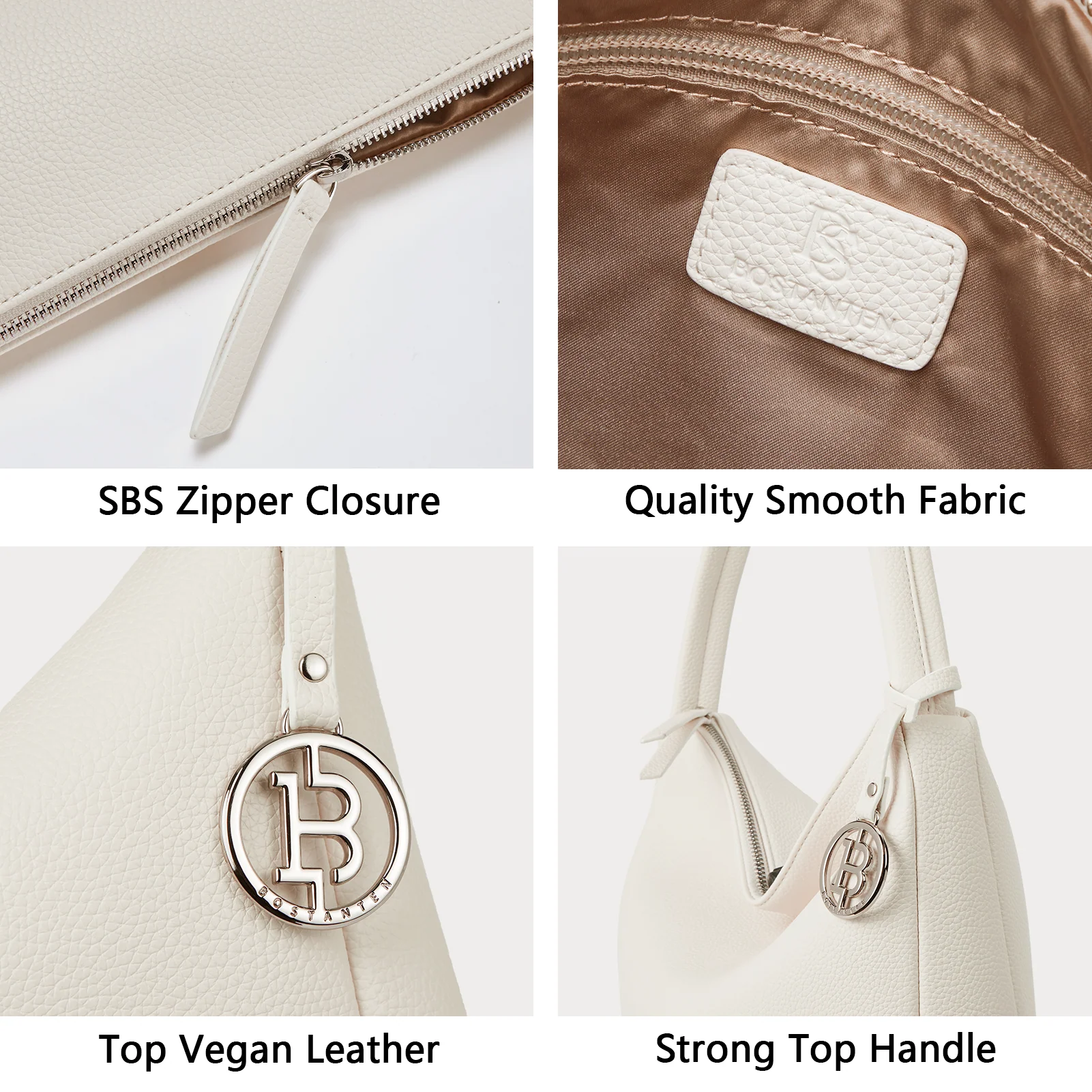 Vegan Leather Hobo Purses for Women Designer Shoulder Bags - Image 4