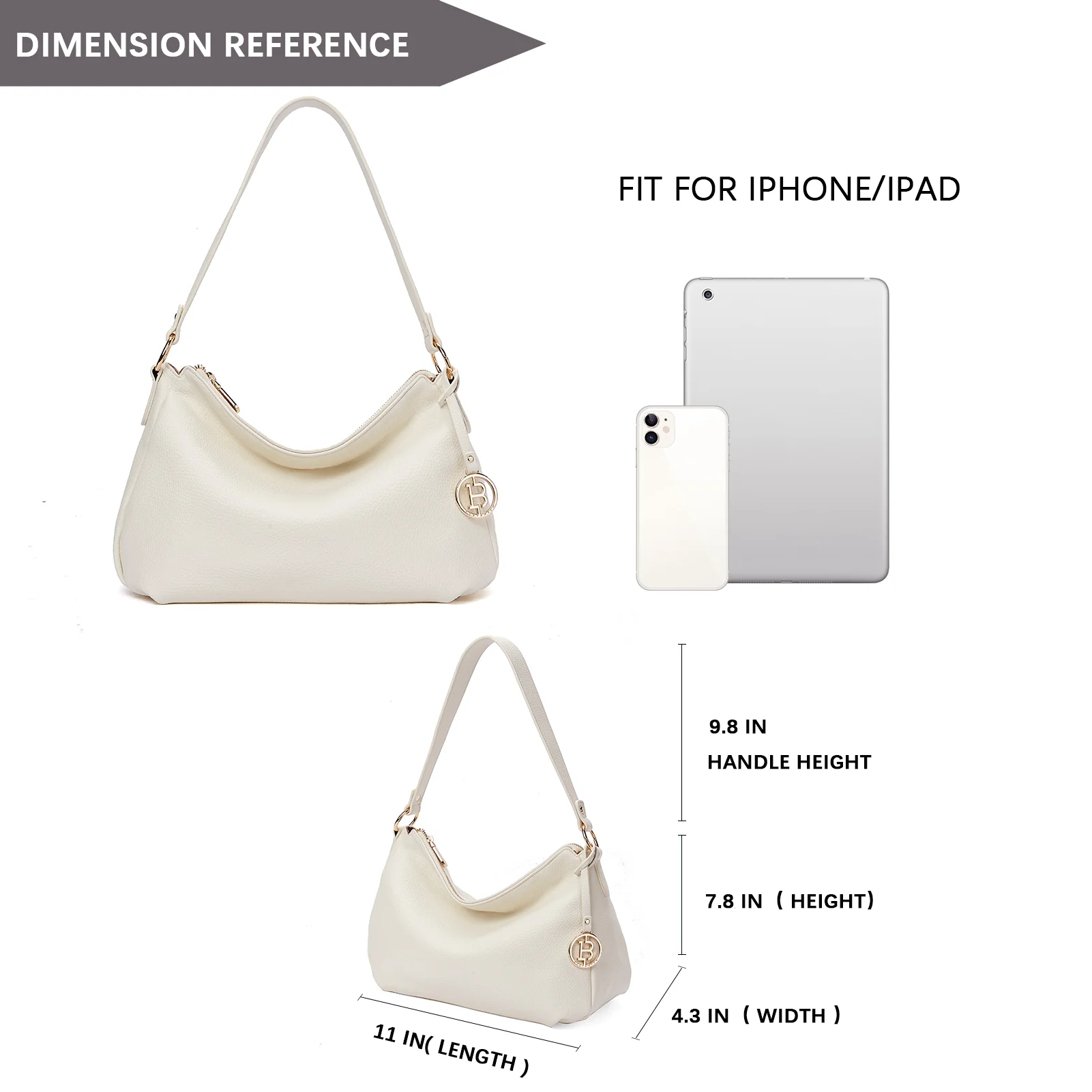 BOSTANTEN Purses for Women Leather Shoulder Bags Designer Ladies Hobo Handbags Pocketbooks - Image 6