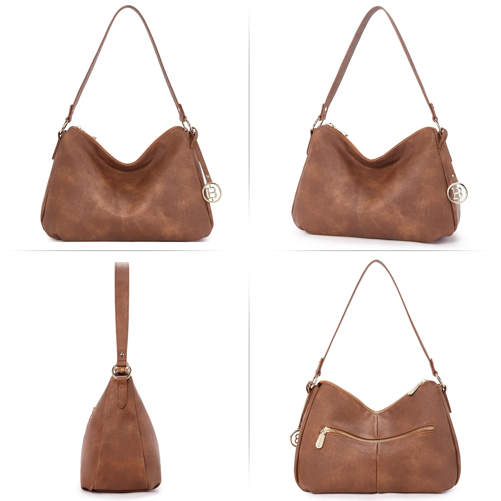 Kweli Hobo Shoulder Handbag - Pebble Leather - Image 21