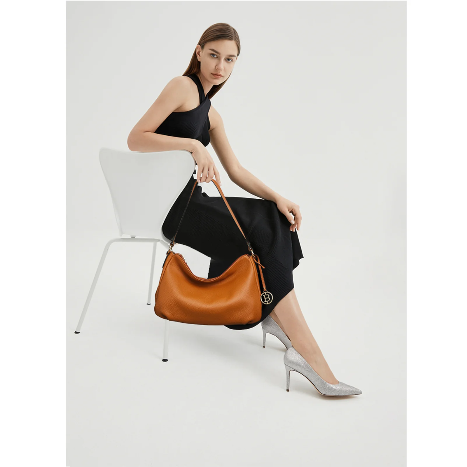 Kweli Hobo Shoulder Handbag - Pebble Leather - Image 3