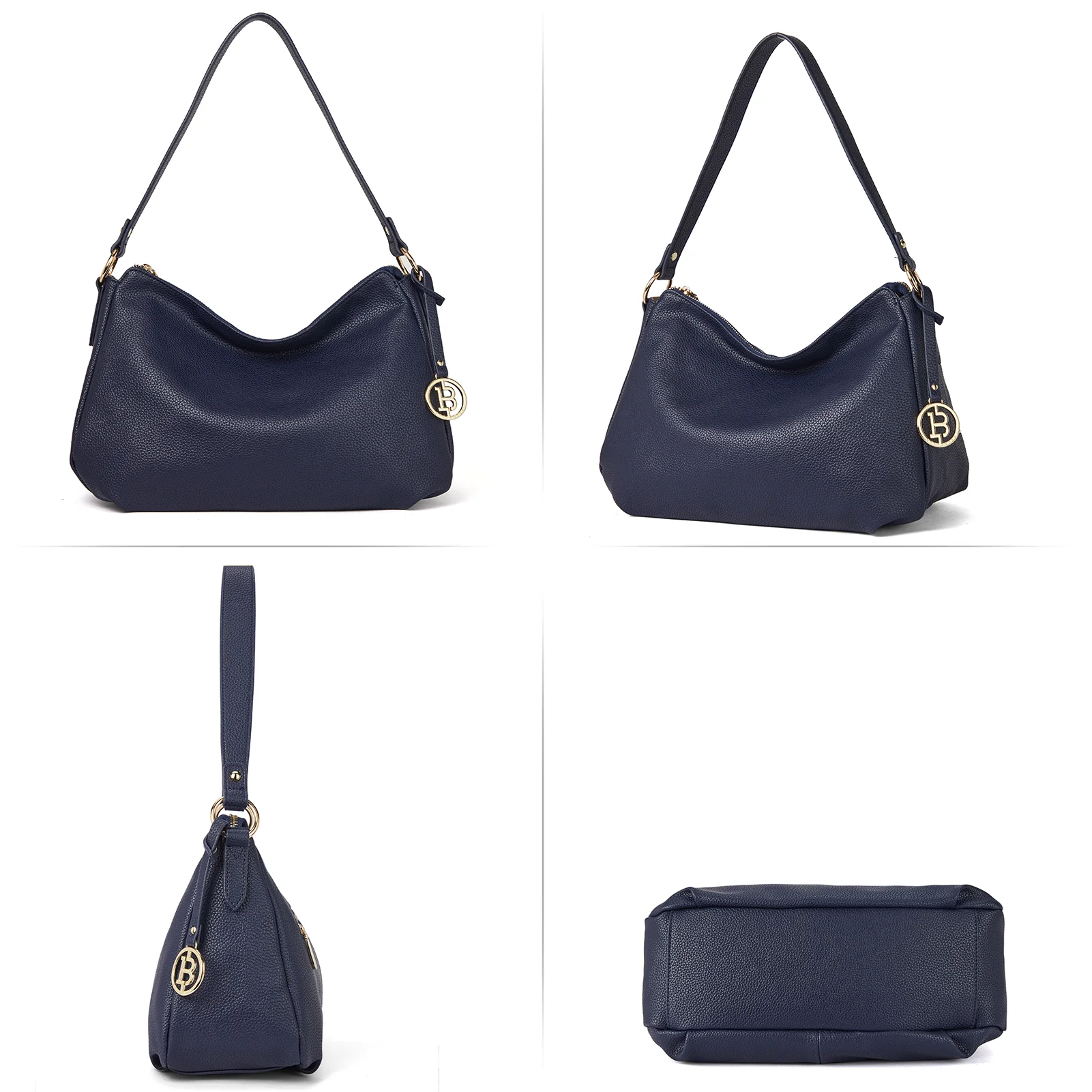 Kweli Hobo Shoulder Handbag - Pebble Leather - Image 35