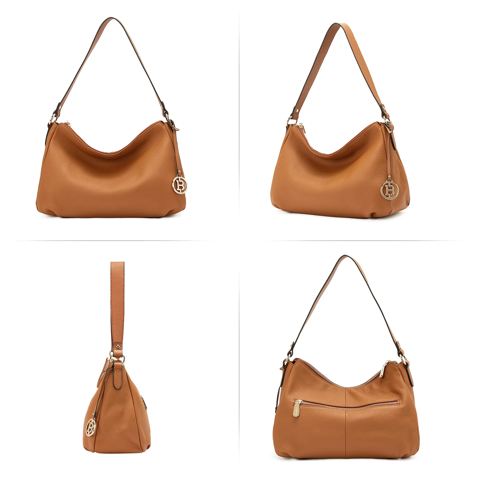 Kweli Hobo Shoulder Handbag - Pebble Leather - Image 7