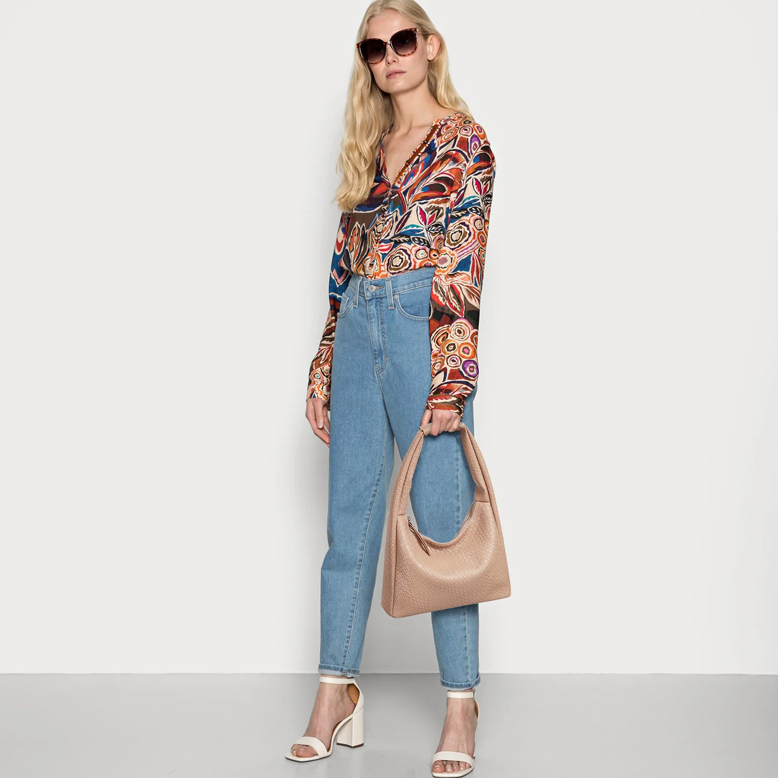 KWELI Croc Structured Curved Hobo Handbags - Image 15