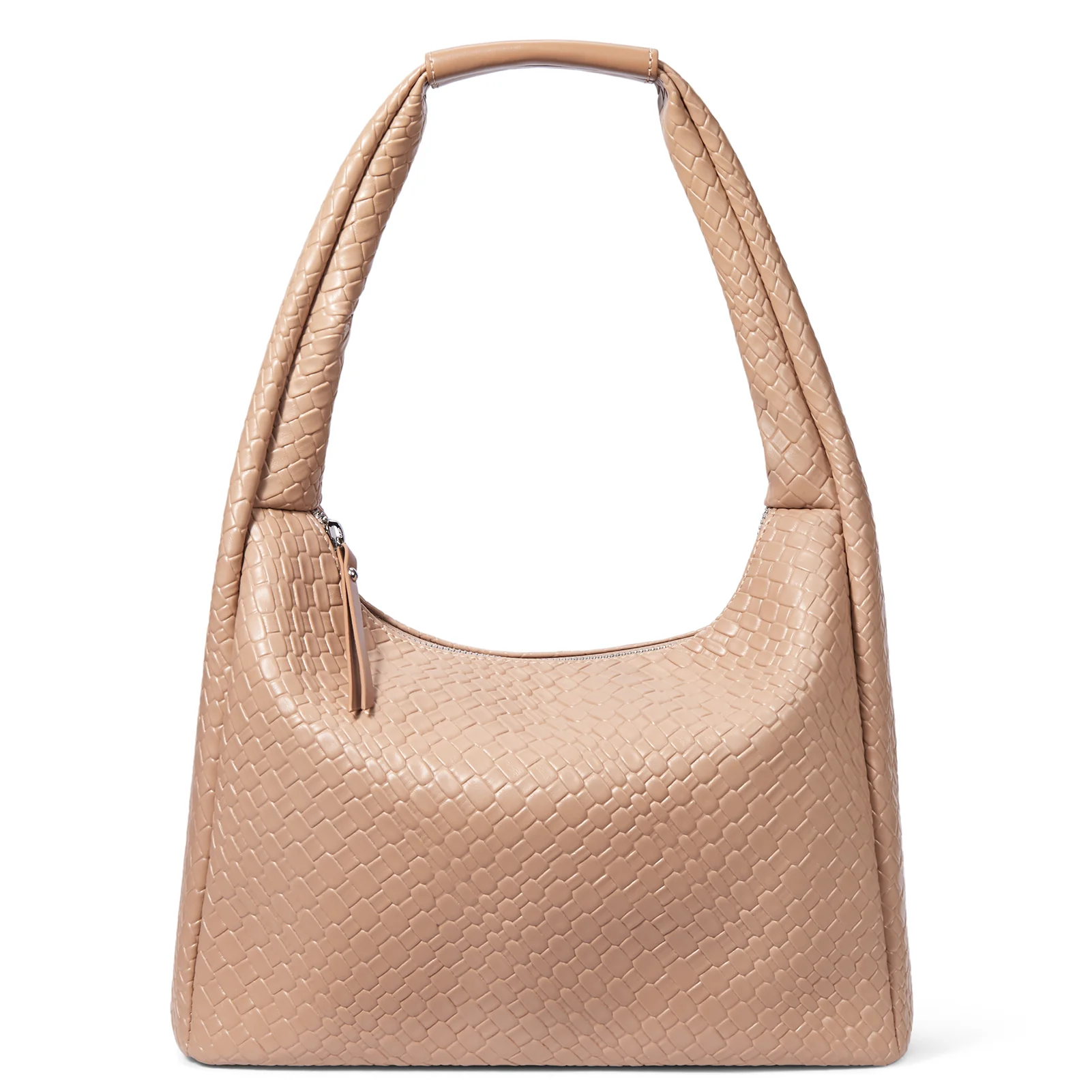 KWELI Croc Structured Curved Hobo Handbags - Image 16