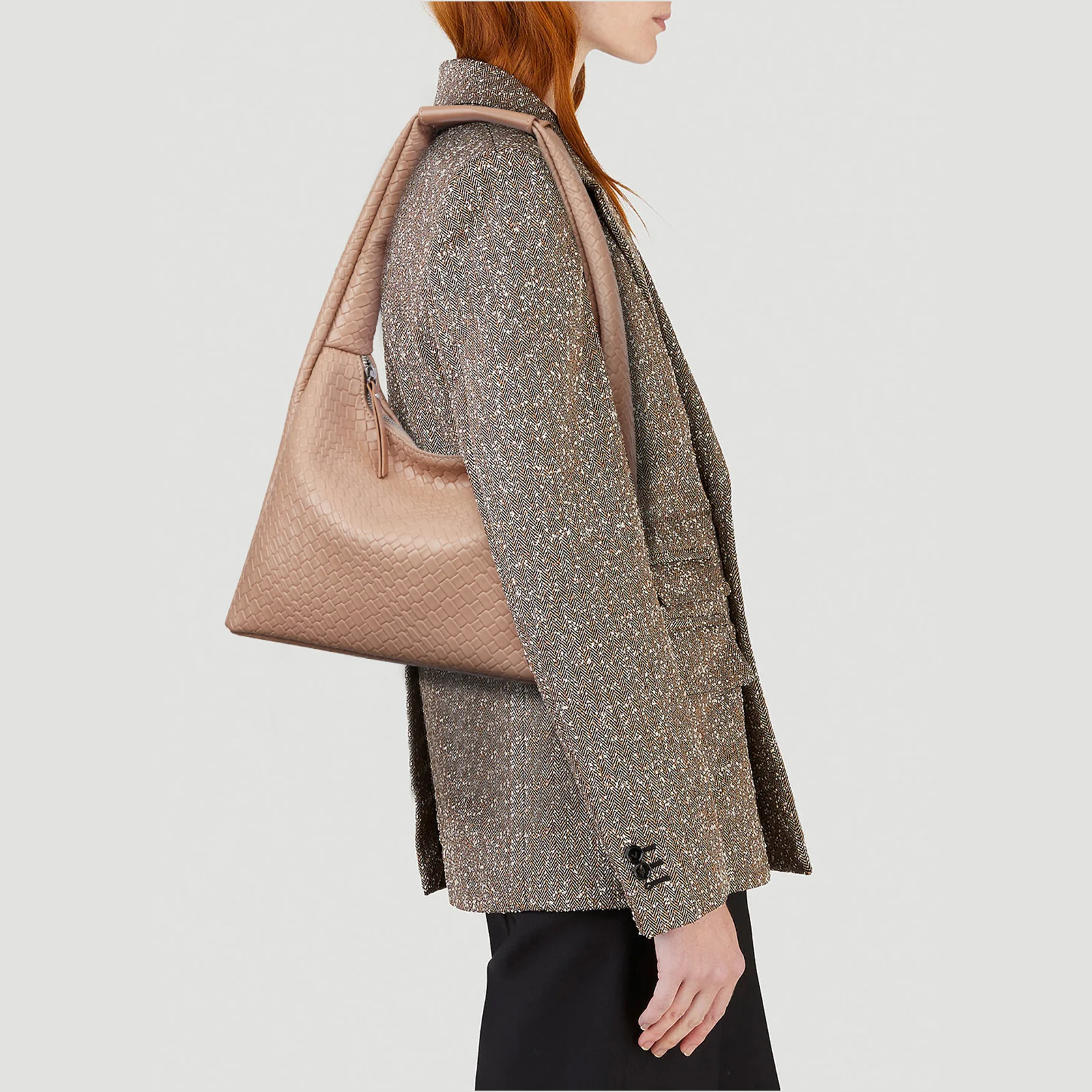 KWELI Croc Structured Curved Hobo Handbags - Image 17