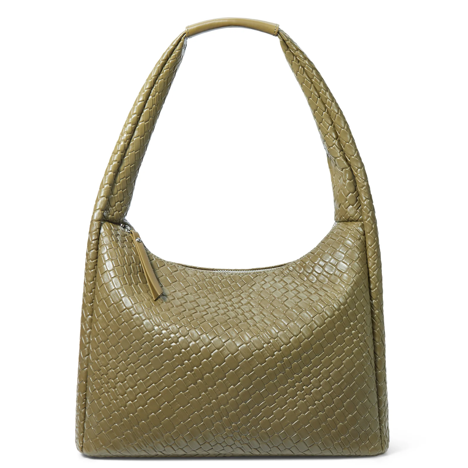 KWELI Croc Structured Curved Hobo Handbags - Image 22