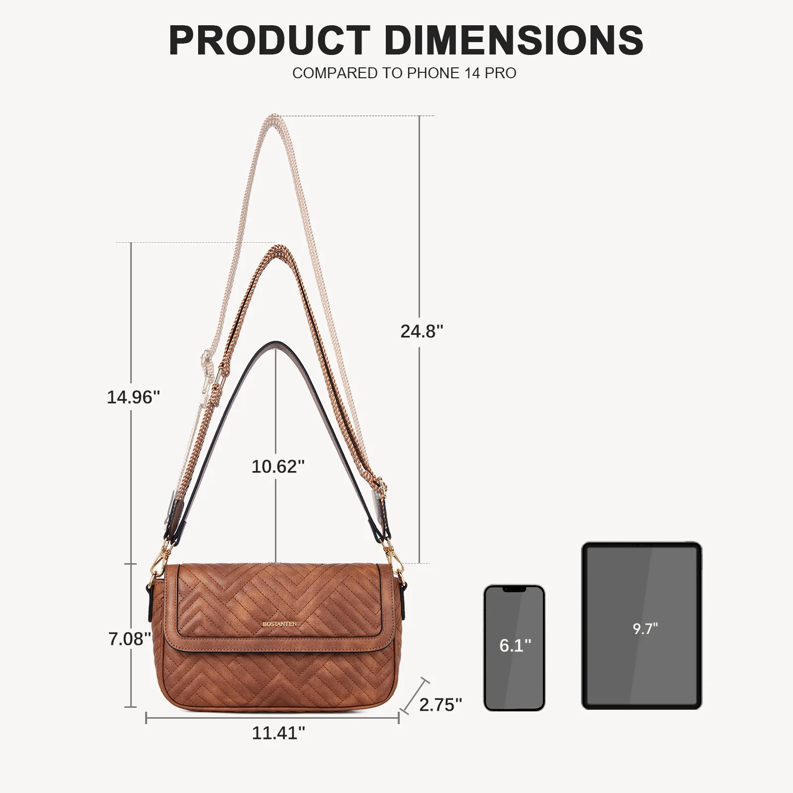 Kweli Quilted Vegan Leather Crossbody Purses - Image 20