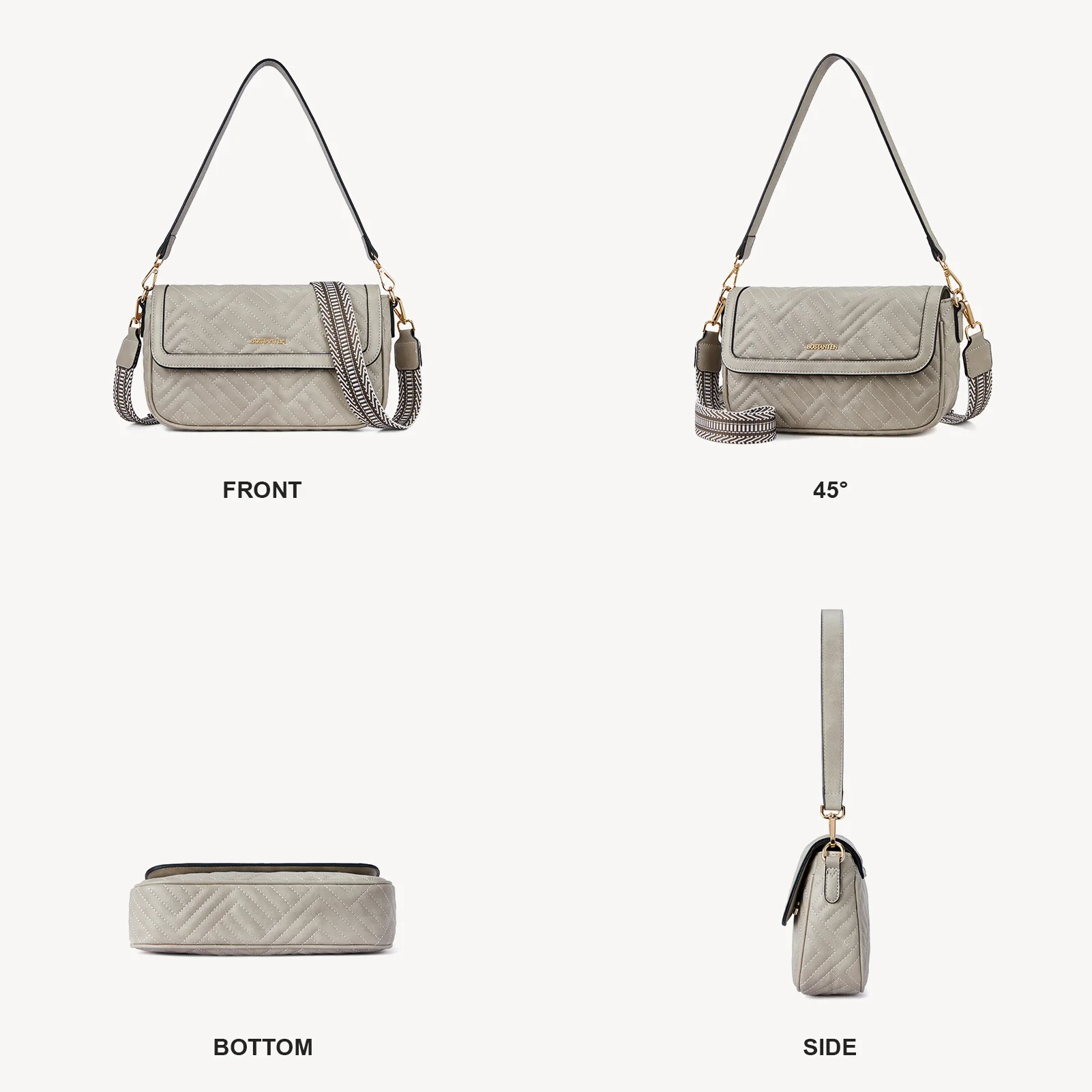 Kweli Quilted Vegan Leather Crossbody Purses - Image 31