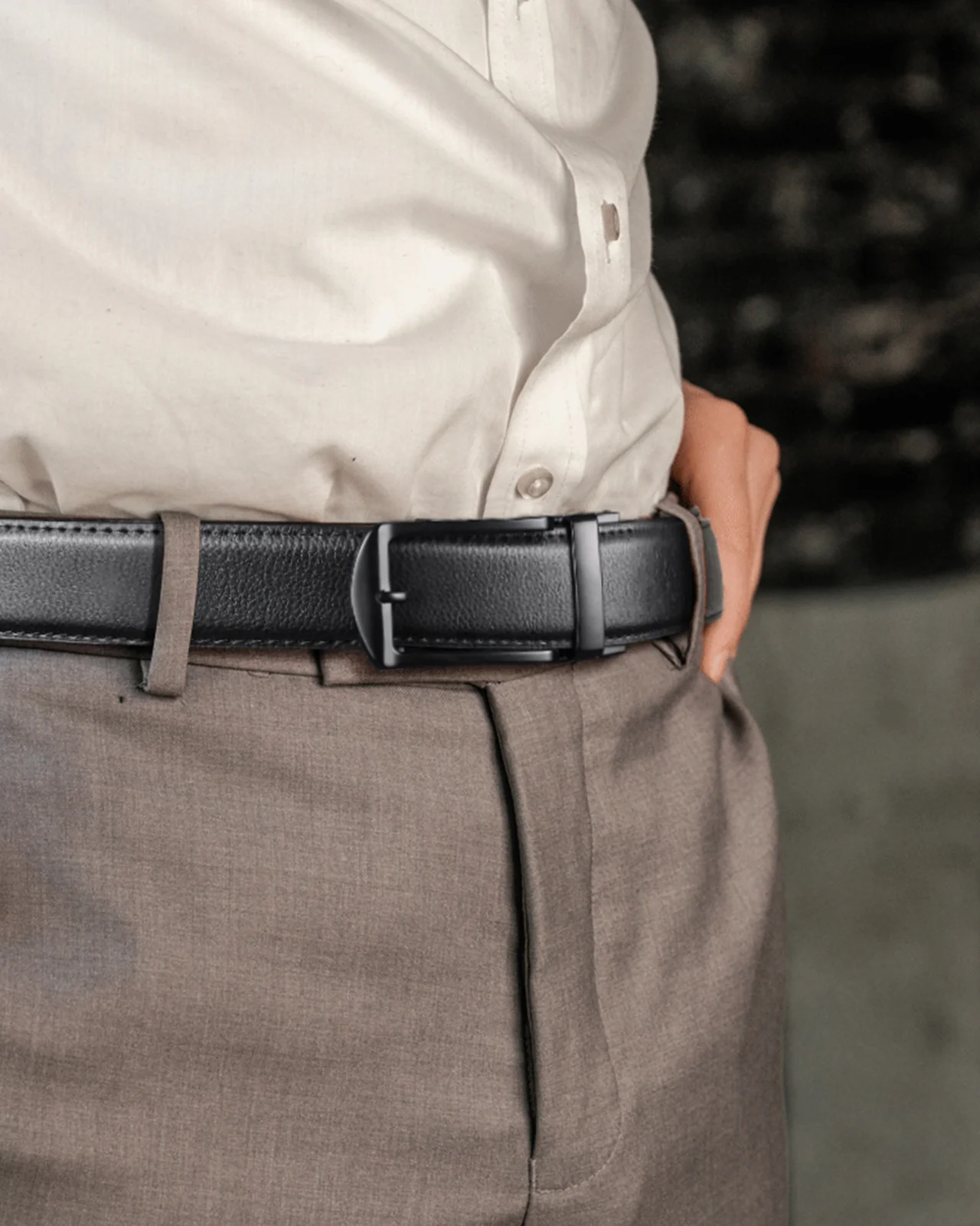 BOSTANTEN Ratchet Leather Belt For Men with Adjustable Buckle, Trim to Fit —Skeleton - Image 18