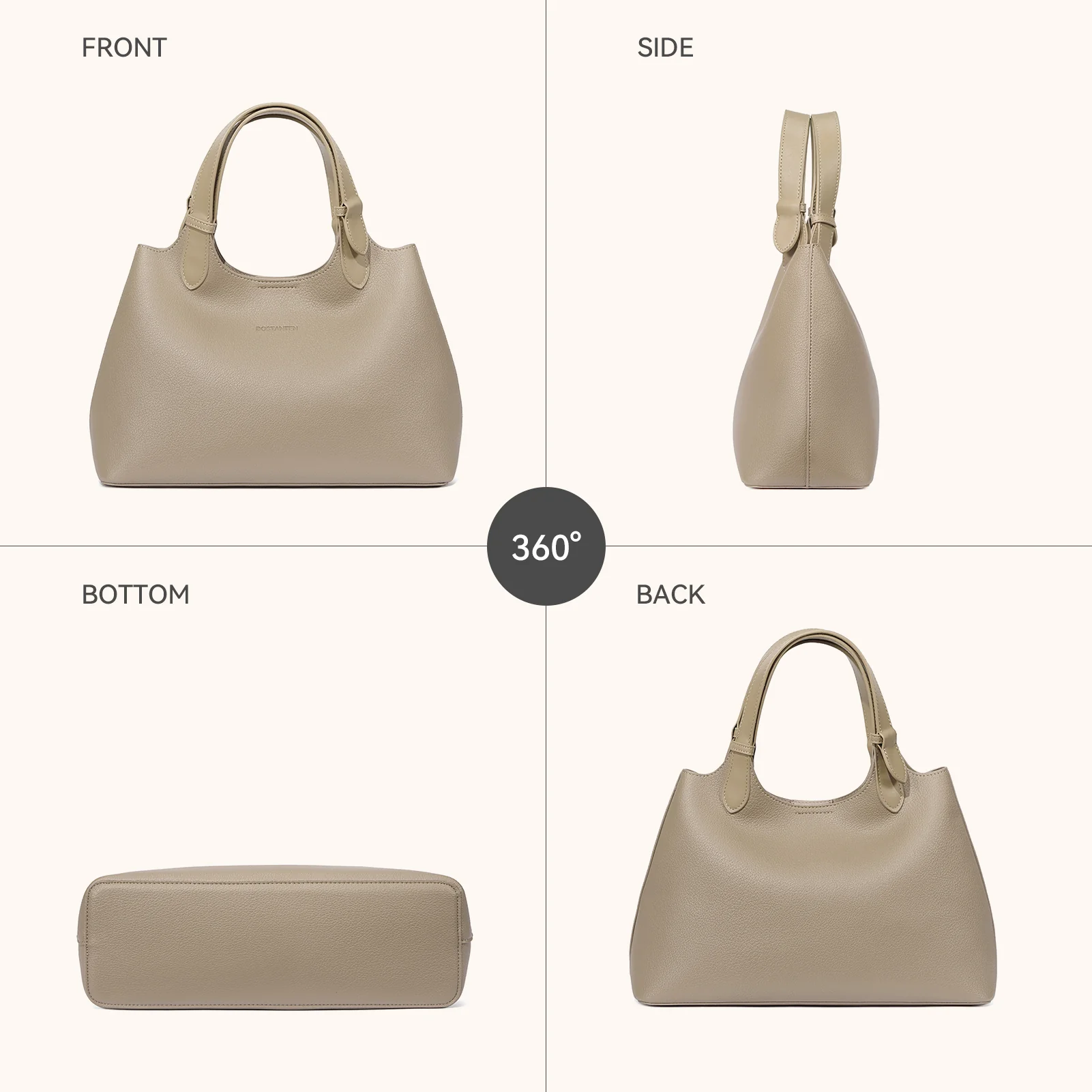 CLAIRE Soft Leather Slouchy Hobo with Adjustable Shoulder Strap - Image 16