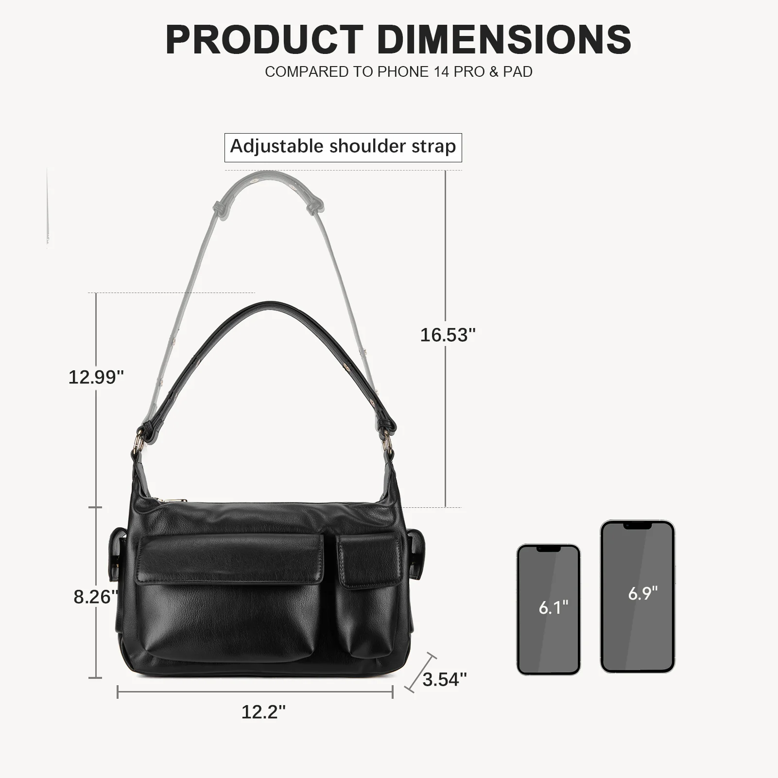 Kweli  Distressed Cargo Pocket Shoulder Bag - Image 19
