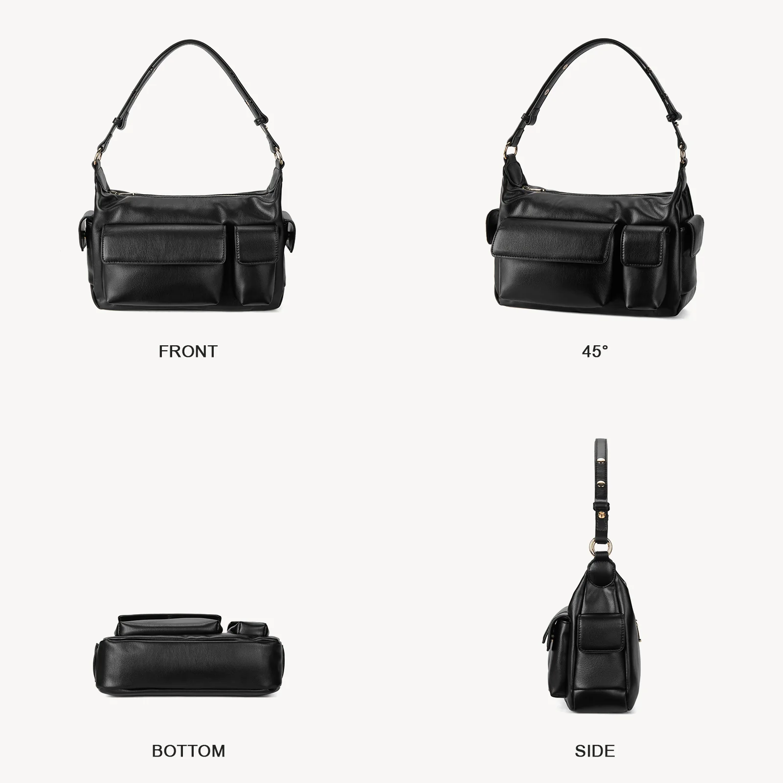 Kweli  Distressed Cargo Pocket Shoulder Bag - Image 22