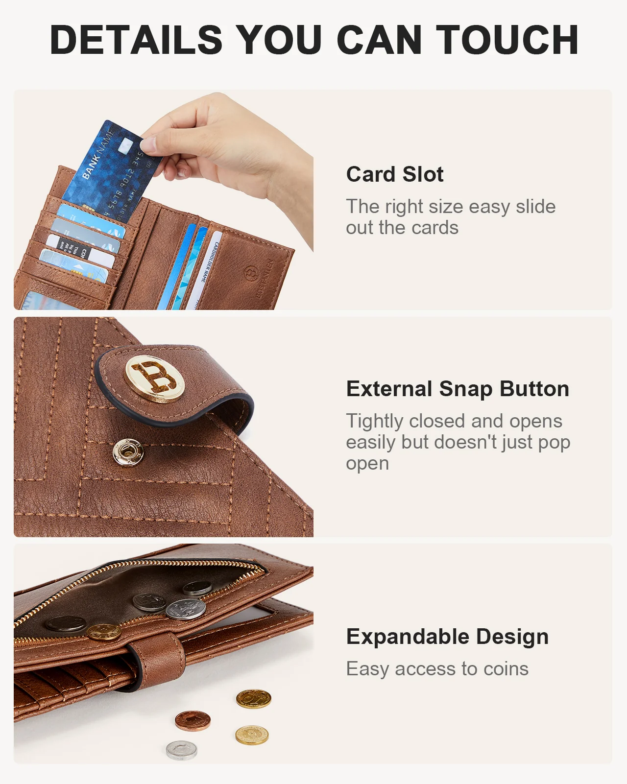 Luna Slim Quilted Leather Bifold Card Wallet - Image 38