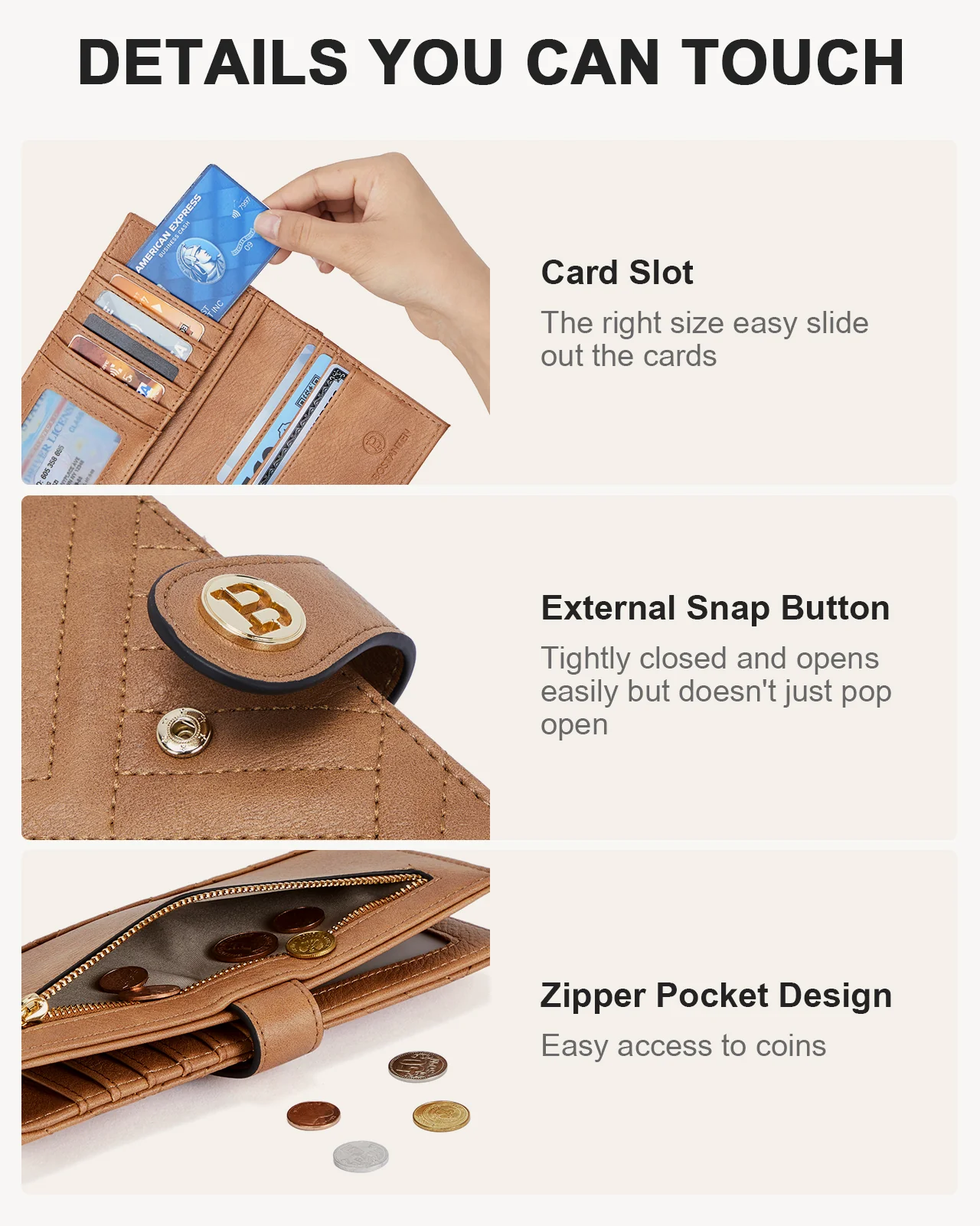 Luna Slim Quilted Leather Bifold Card Wallet - Image 45