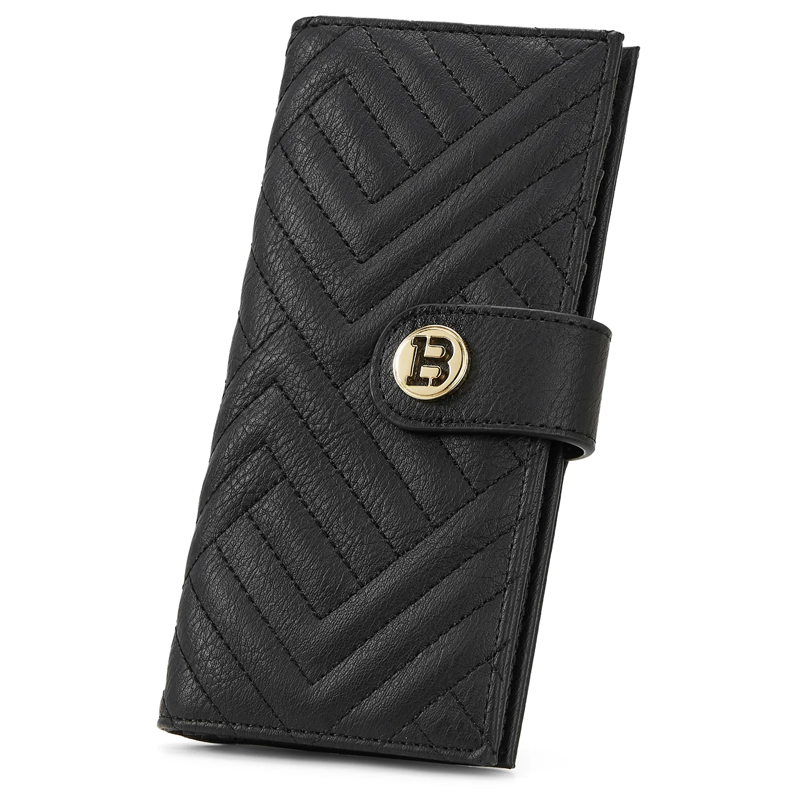 Luna Slim Quilted Leather Bifold Card Wallet - Image 8