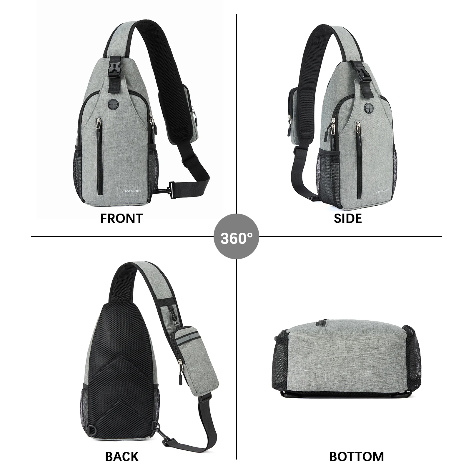 Nova Sling Bag with Cell Phone Security Organizer - Image 17