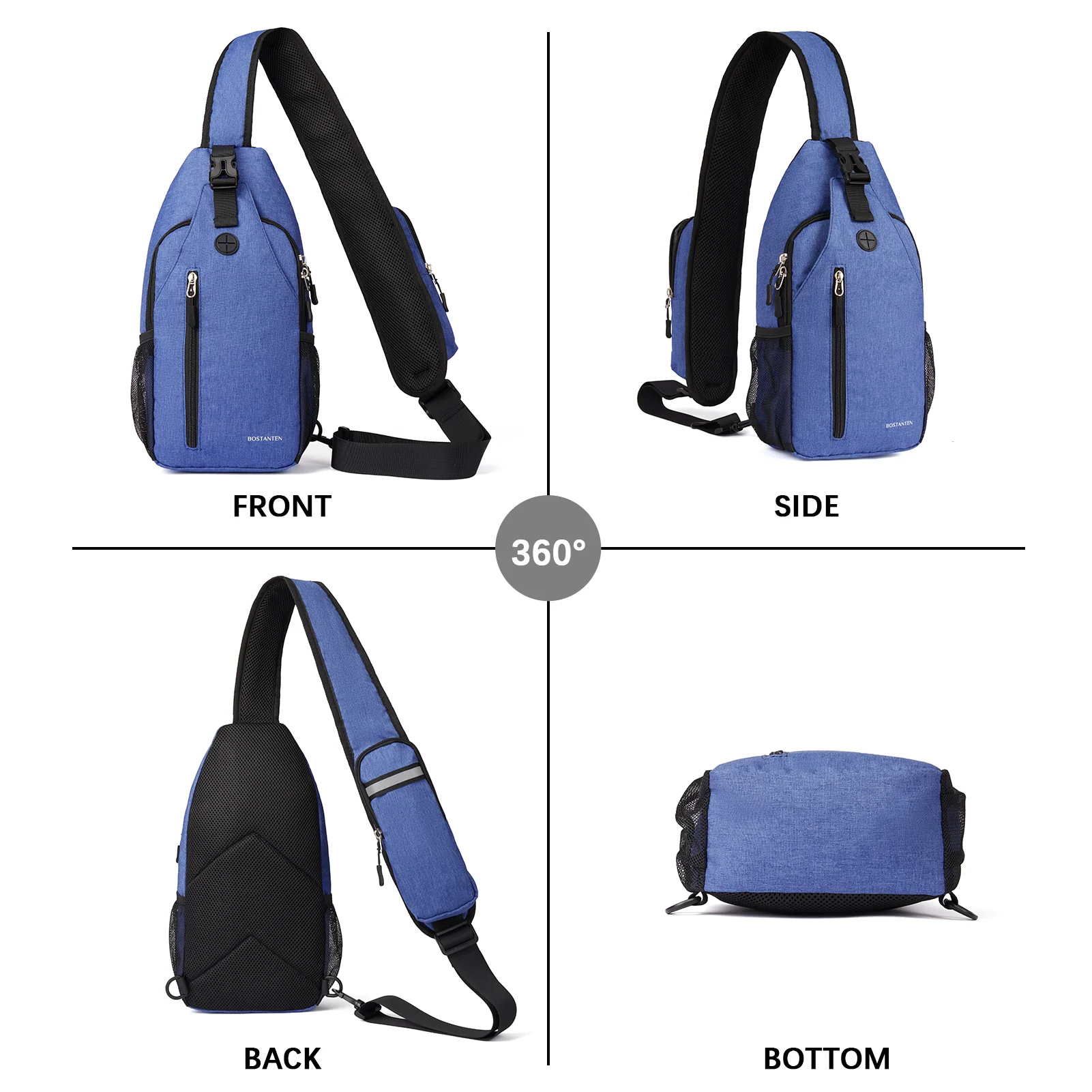 Nova Sling Bag with Cell Phone Security Organizer - Image 44